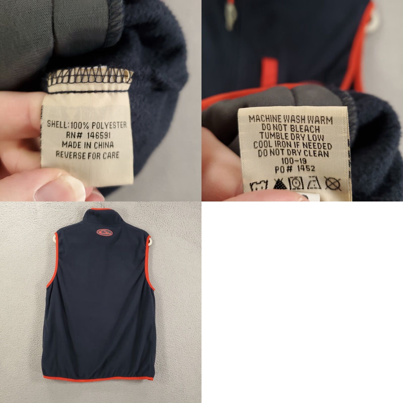 Vintage Drake Waterfowl Fleece Vest Jacket Mens Small Duck Hunting Blue Magnatech Size US S / EU 44-46 / 1 - 8 Thumbnail