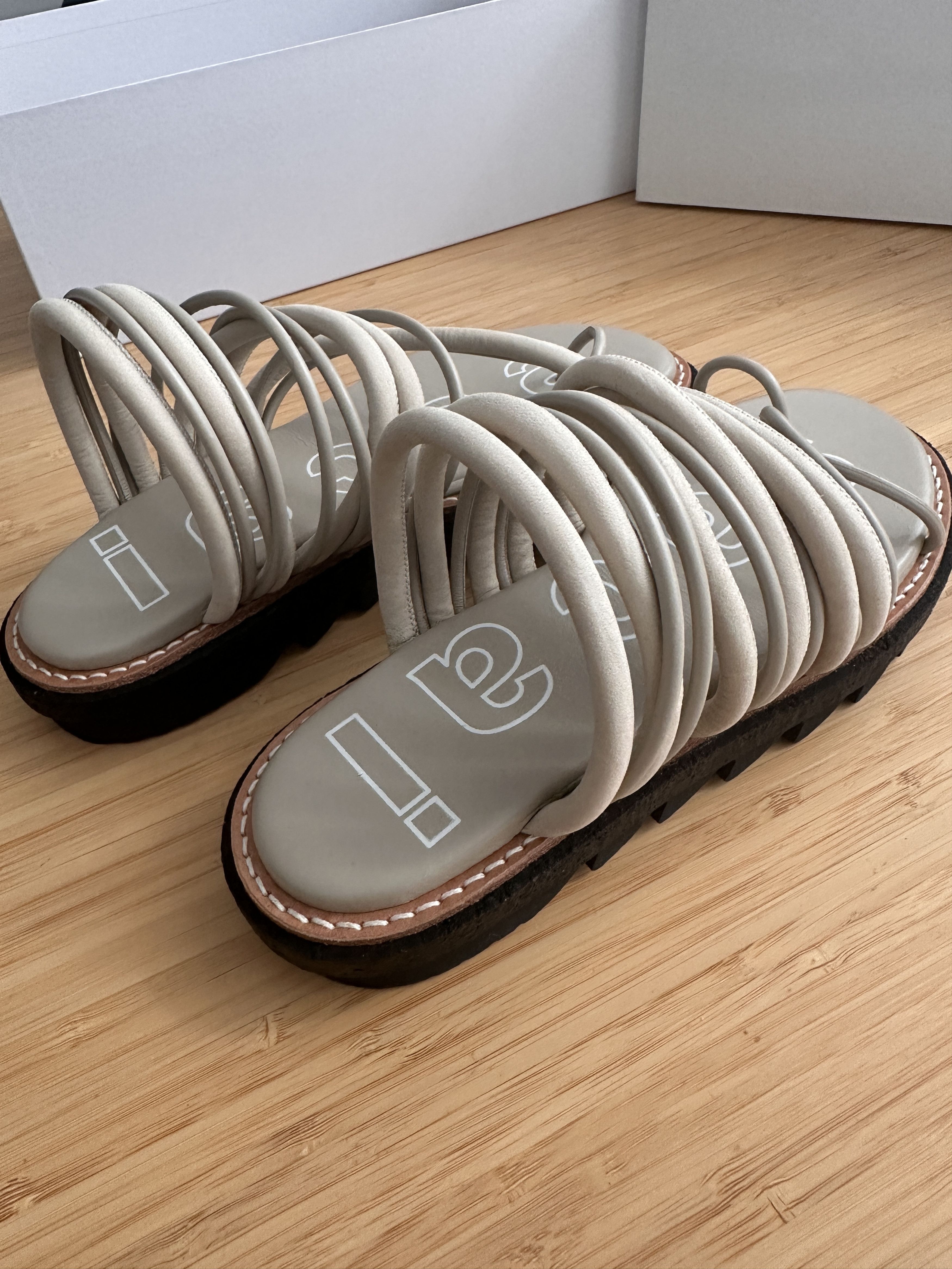Sacai Sacai - Tube Strap Chunky Sandals Size US 8 / IT 38 - 1 Thumbnail