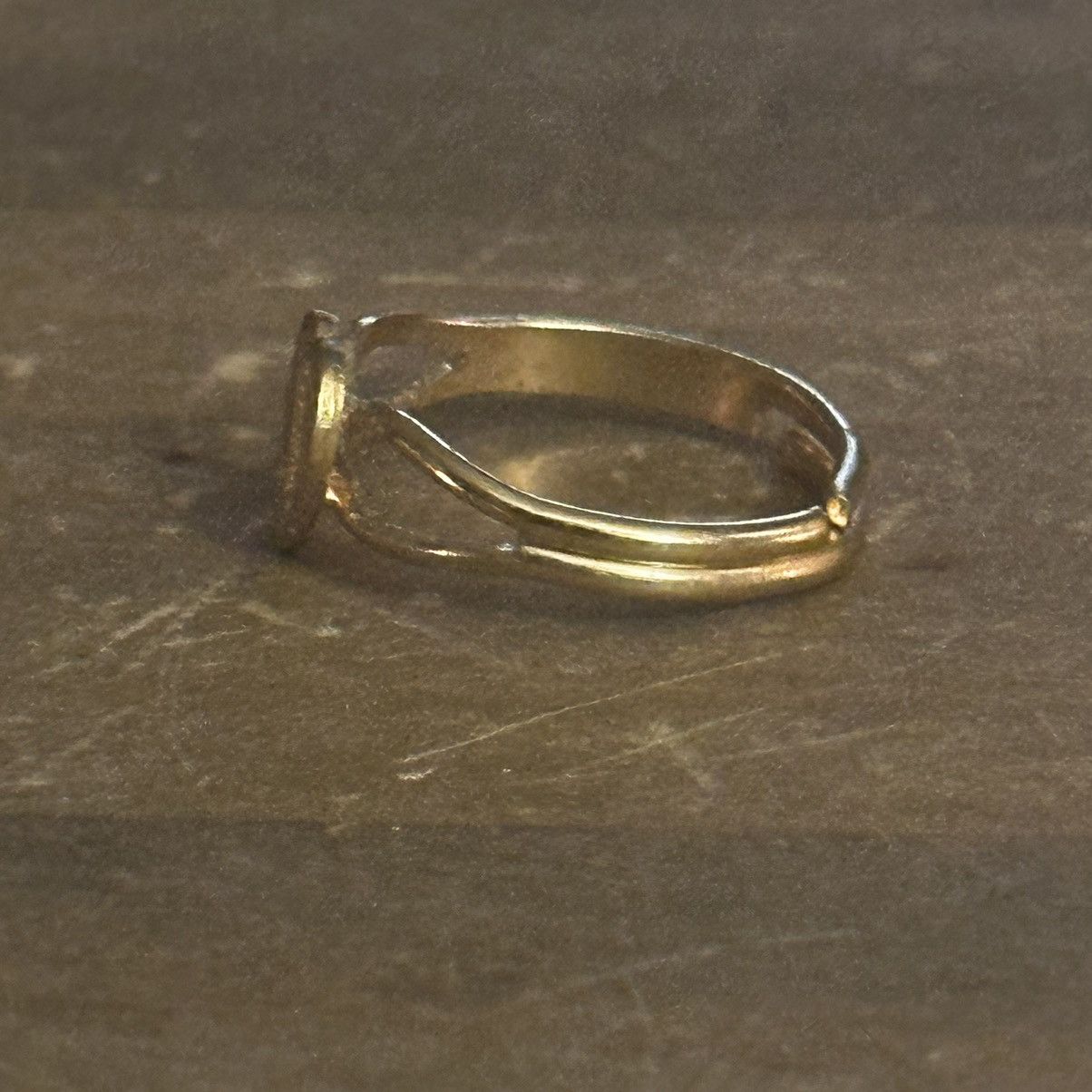 Vintage Vintage letter A heart shaped adjustable ring Size ONE SIZE - 6 Thumbnail