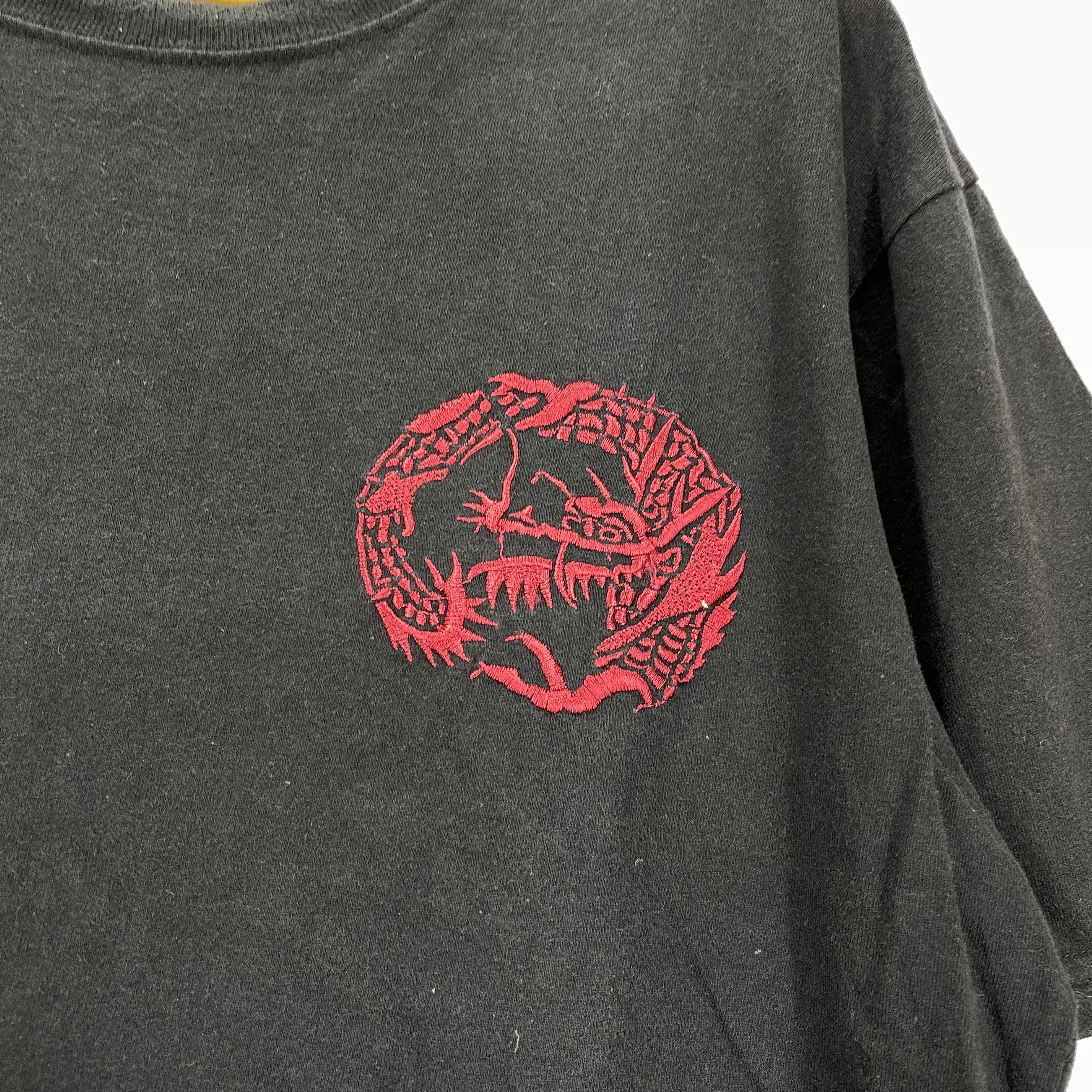 Japanese Brand Sukajan Embroidery Dragon & Tiger Crew Neck T Shirt #1099/AM Size US L / EU 52-54 / 3 - 5 Thumbnail
