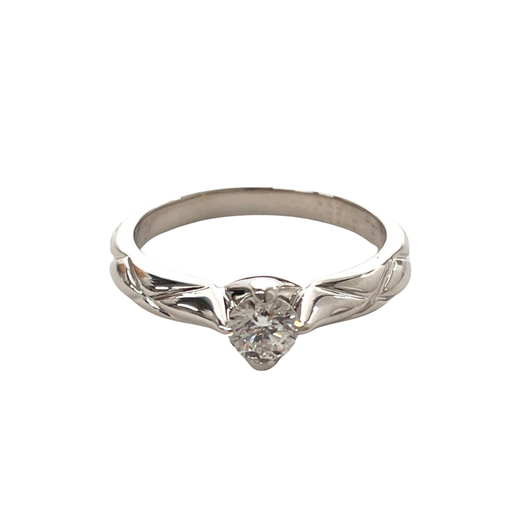 image of Chanel Matelassé Ring in Silver, Women's