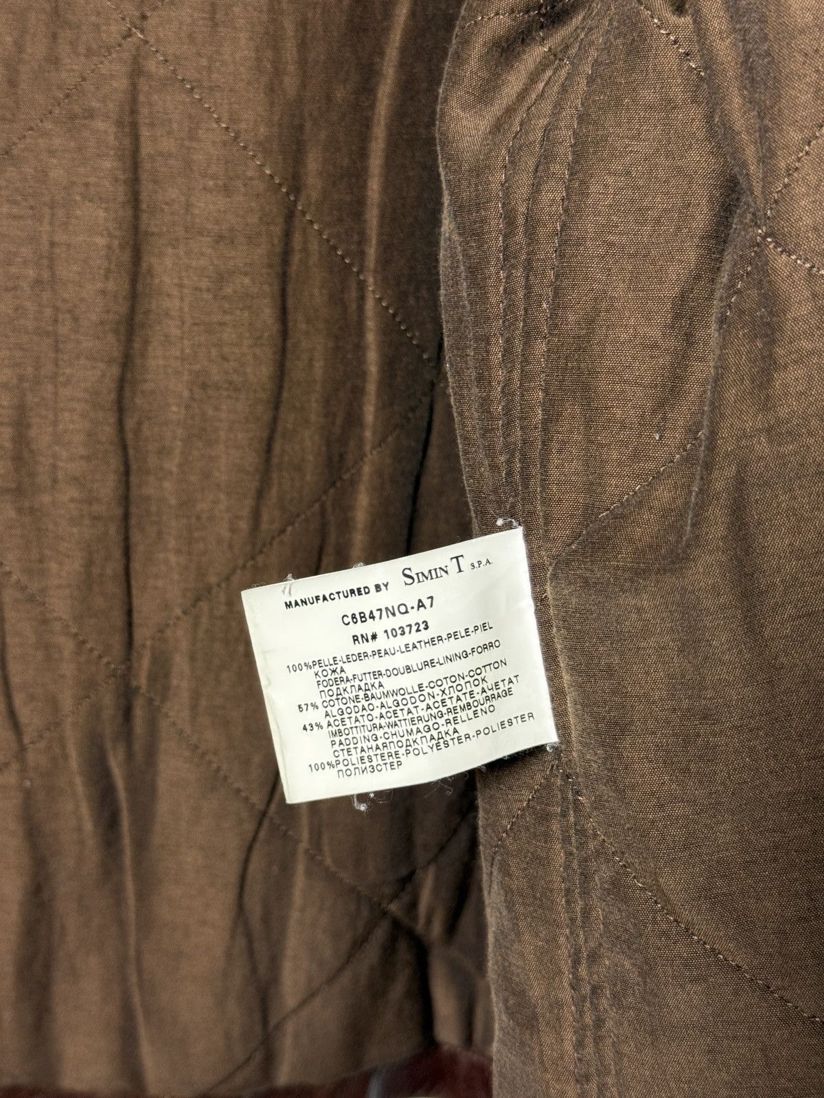Giorgio Armani Vintage Armani Jeans leather jacket Size US M / EU 48-50 / 2 - 12 Thumbnail