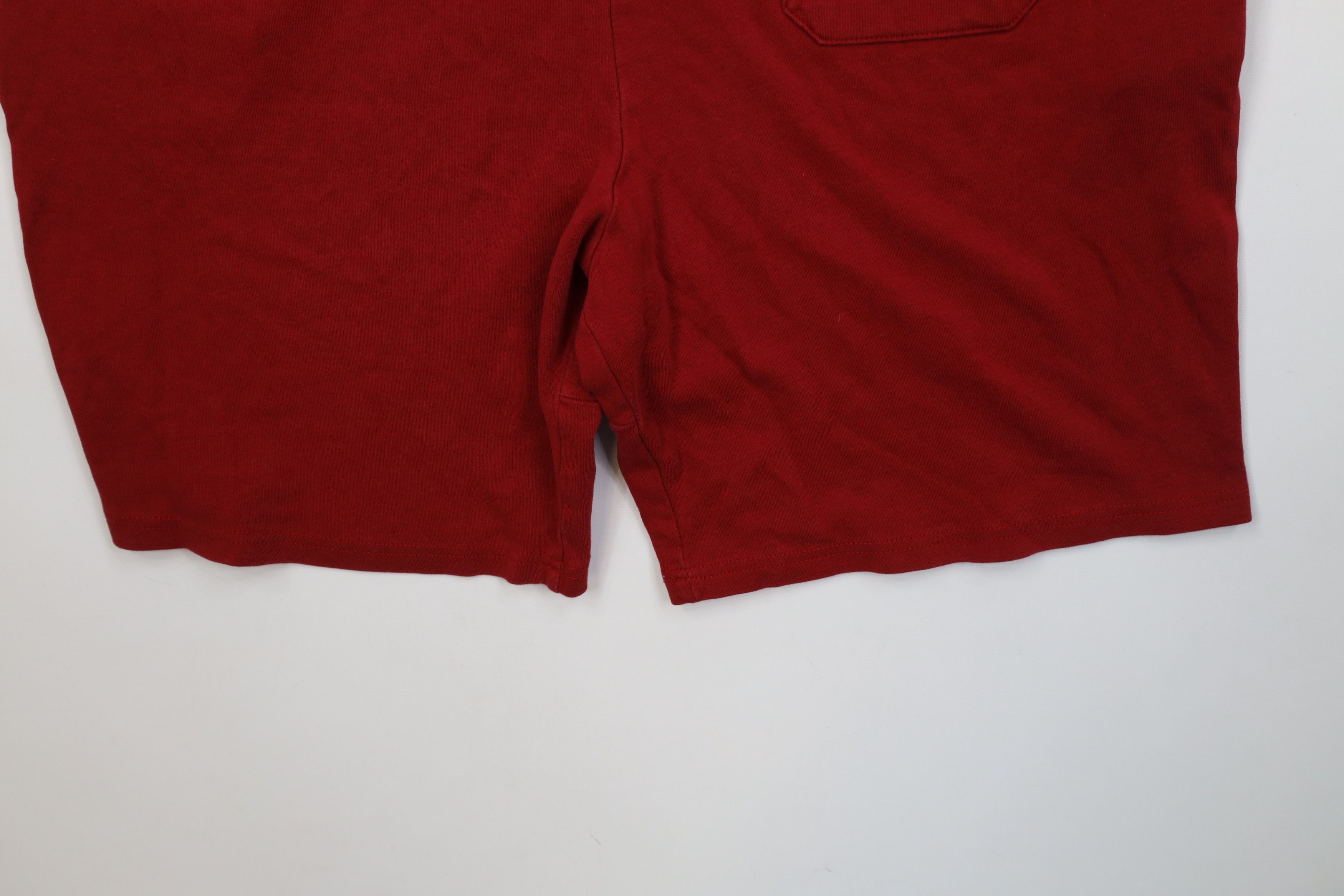 Polo Ralph Lauren Vintage Y2K Ralph Lauren Above Knee Knit Shorts Red Size US 38 / EU 54 - 13 Thumbnail