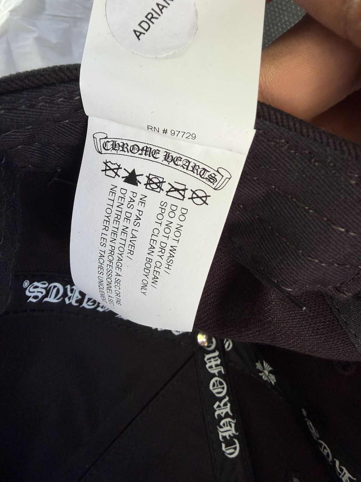 Chrome Hearts Chrome Hearts Vertical Logo Baseball Hat - Brand New Size ONE SIZE - 5 Thumbnail