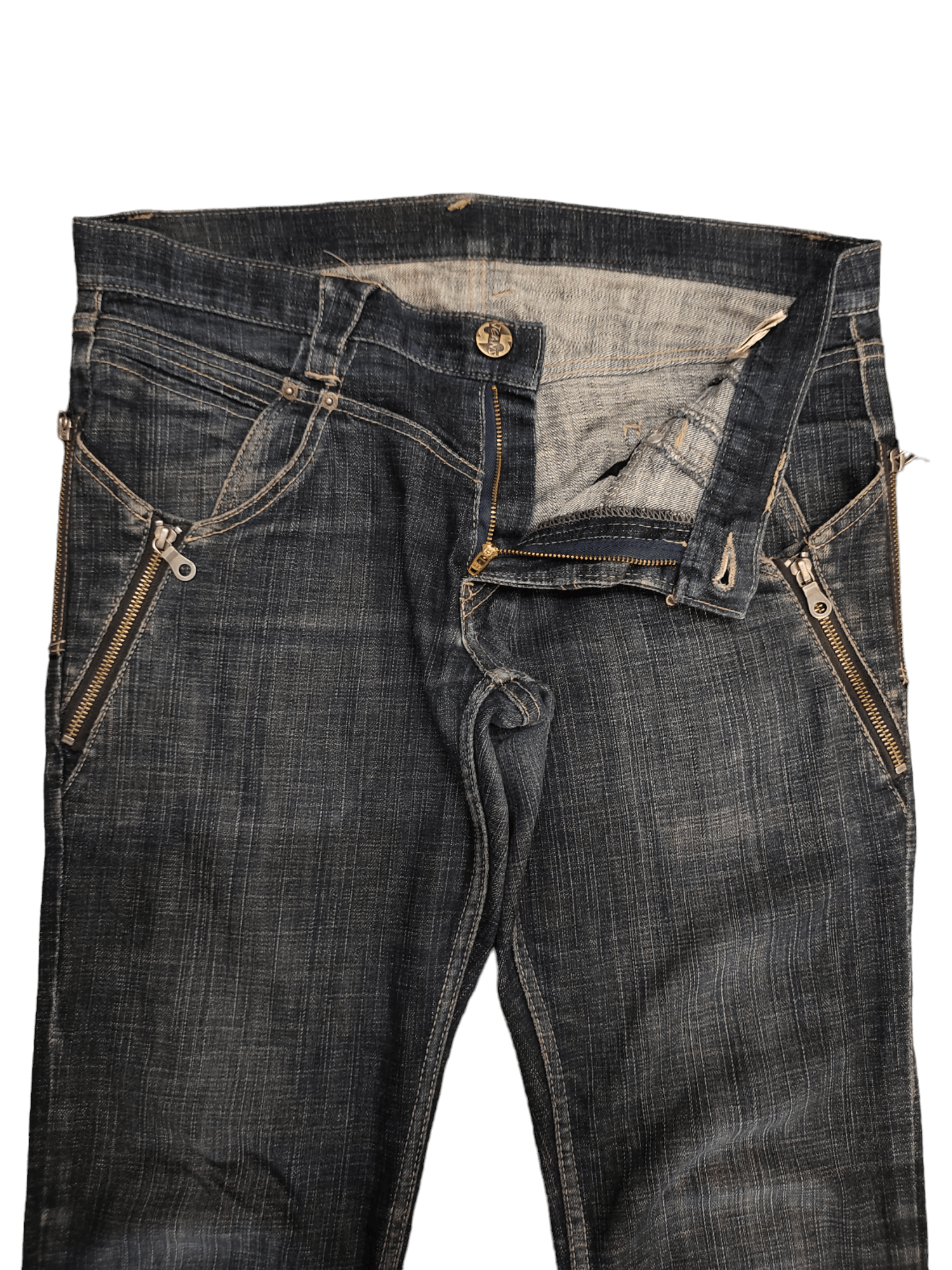 PPFM Ppfm Multi Zipper Pocket Denim Jeans Undercovers Style Size US 34 / EU 50 - 9 Thumbnail