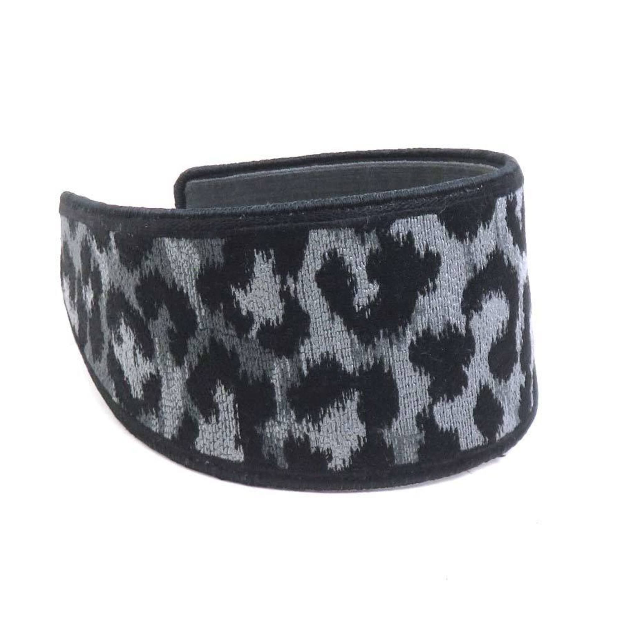 Dior Christian Dior Canvas Headband, Black/Gray, Women's, h32138a Size ONE SIZE - 1 Thumbnail