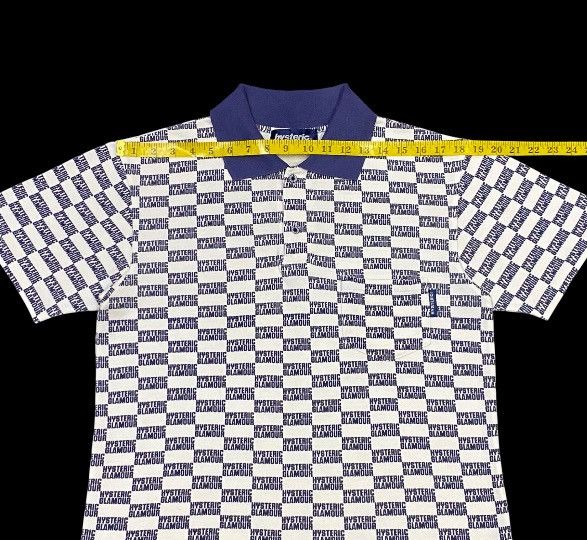 Hysteric Glamour × Japanese Brand Rare🔥Vintage Hysteric Glamour Full Writing Print Polo Shirt Size US M / EU 48-50 / 2 - 17 Thumbnail