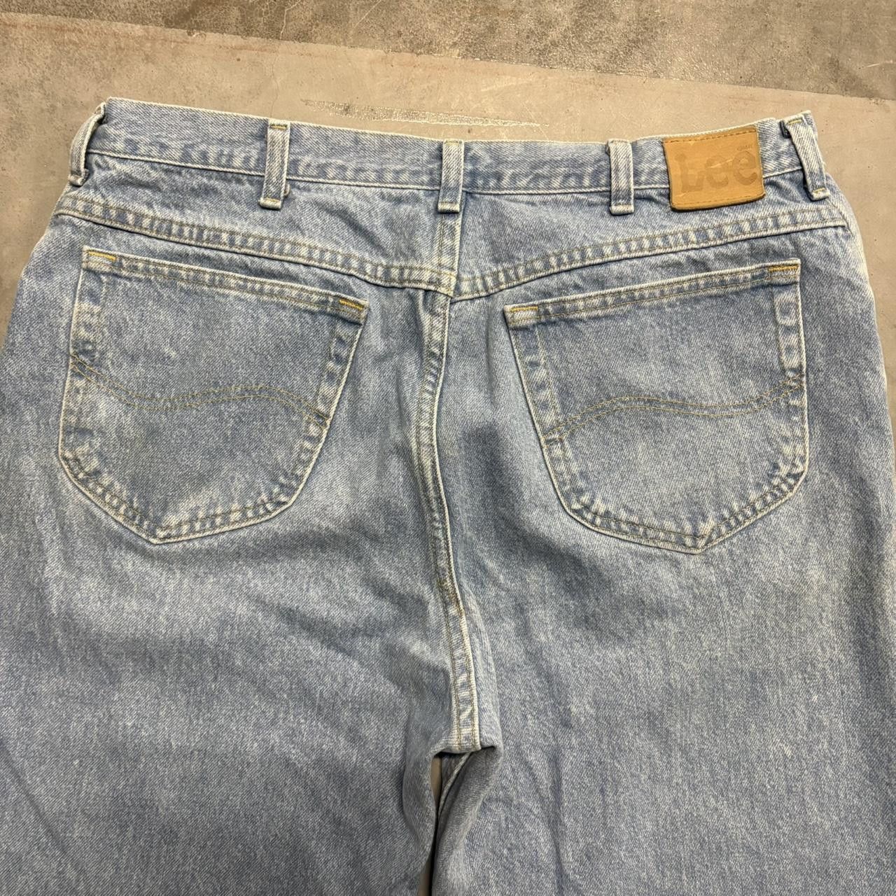 Japanese Brand × Vintage Crazy Vintage Y2K/2000s Grunge Light Blue Wash Denim Jeans! Size US 38 / EU 54 - 7 Thumbnail
