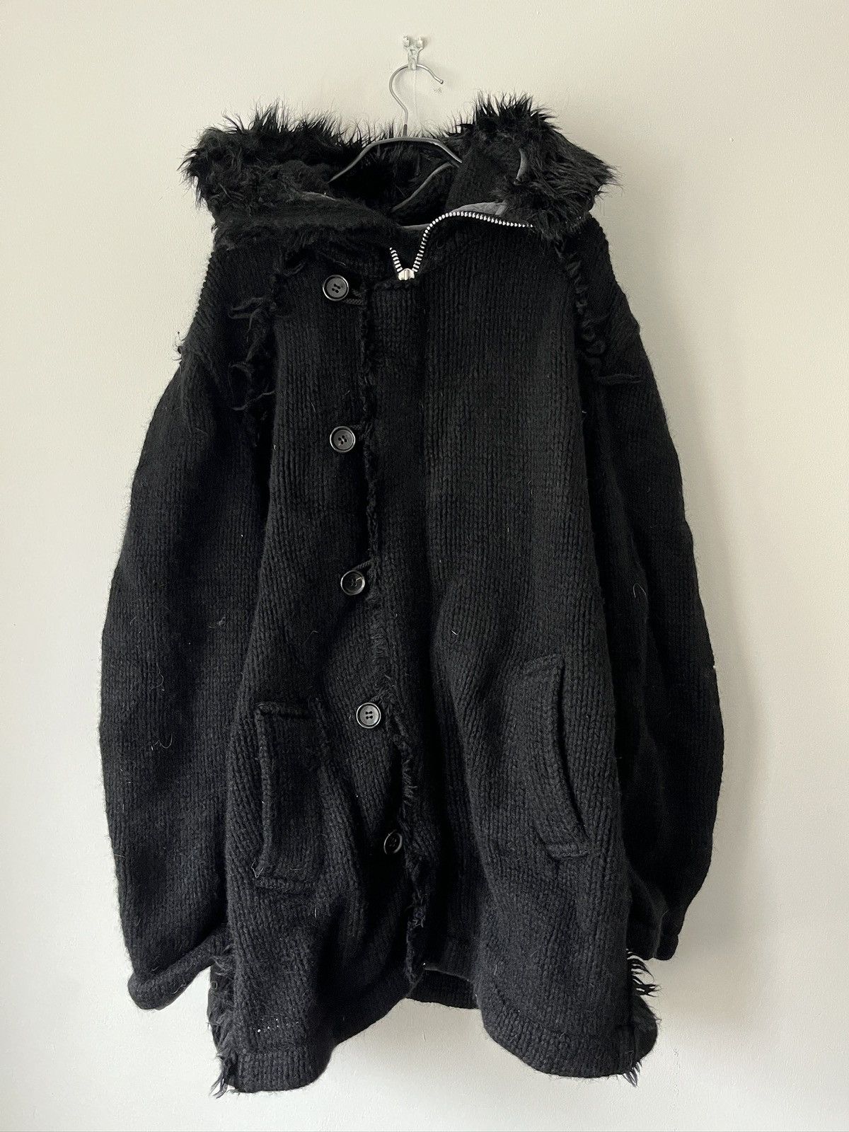 Junya Watanabe Junya Watanabe 2003 faux fur knit coat Size US M / EU 48-50 / 2 - 1 Thumbnail