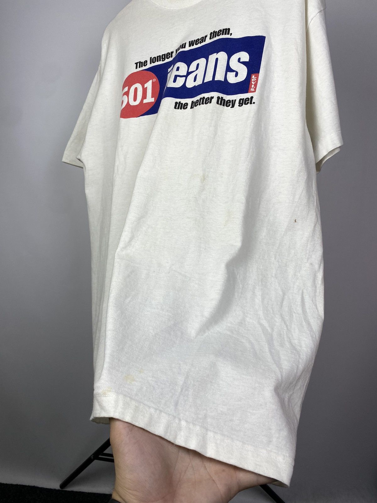 Levi's × Levi's Vintage Clothing Vintage 1990s Levi’s 501 T shirt mens Large tee Rare Size US M / EU 48-50 / 2 - 7 Thumbnail