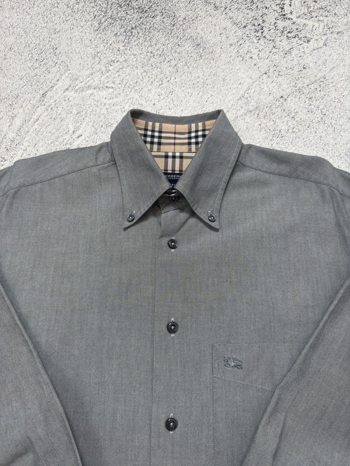 Burberry VINTAGE BURBERRY BUTTON UP LONG-SLEEVE SHIRT Size US XL / EU 56 / 4 - 7 Thumbnail