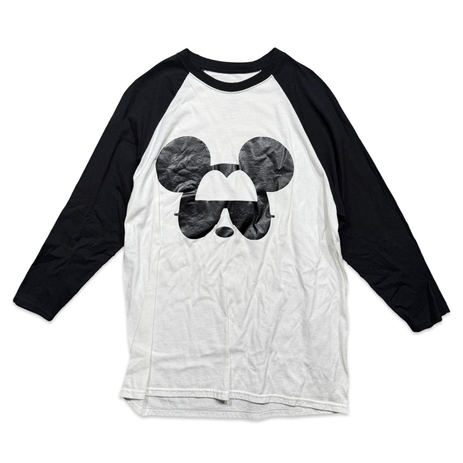 Disney Mickey Mouse Aviator Y2K Two Tone Graphic Raglan Tee Size US L / EU 52-54 / 3 - 1 Thumbnail