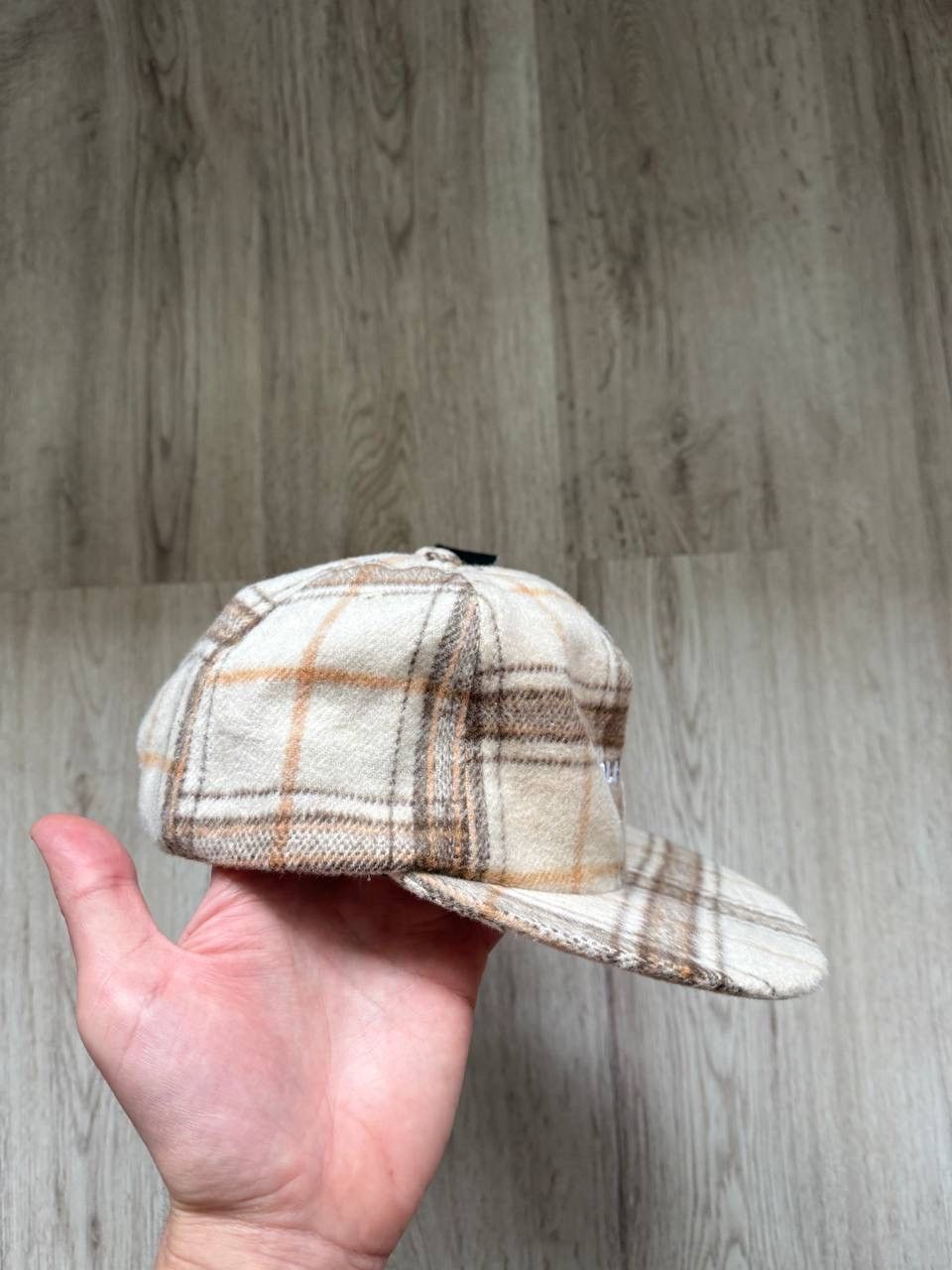 Huf HUF 98 plaid 5 panel hat color oatmeal Size ONE SIZE - 3 Thumbnail