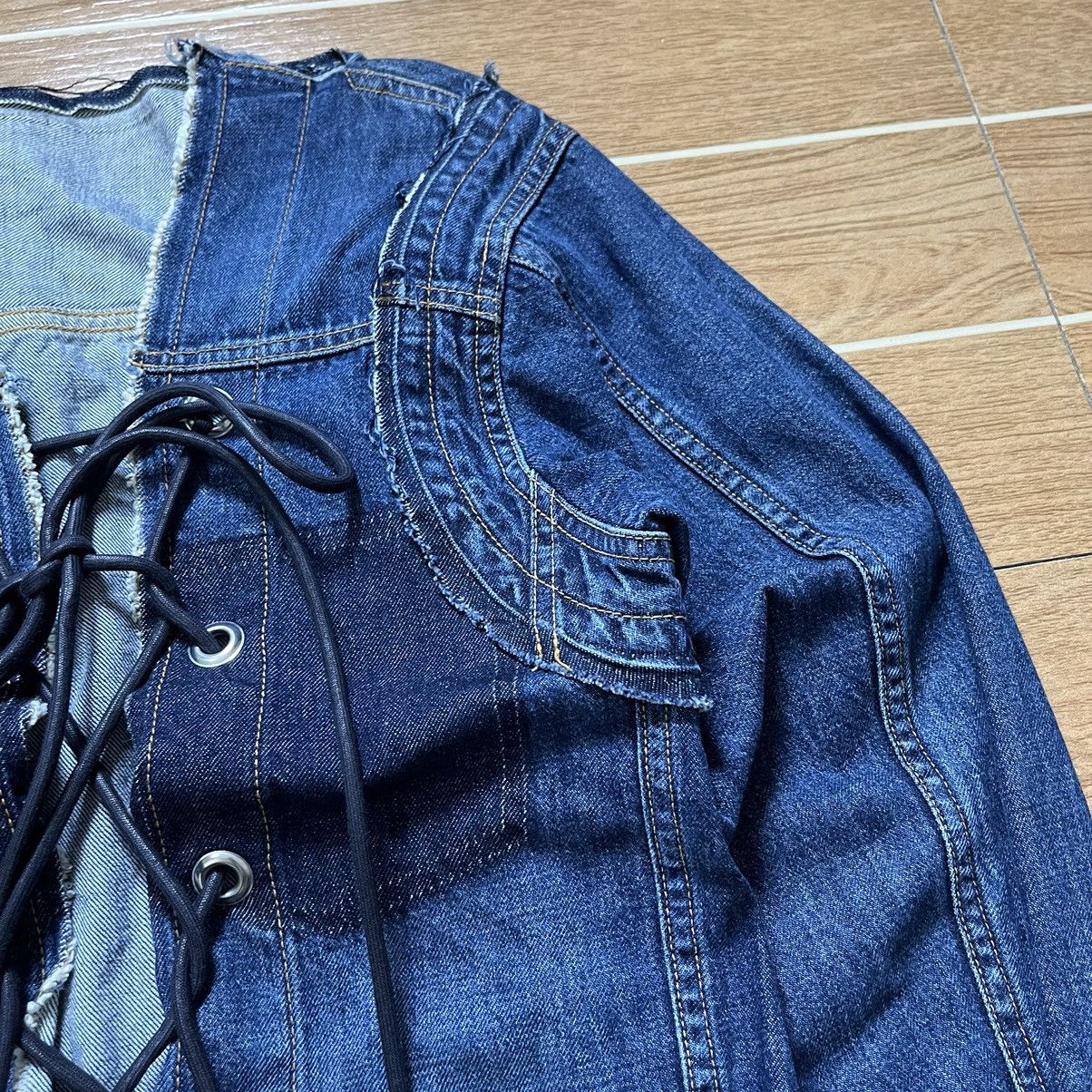 Sacai Sacai Lace Up Denim Jacket Size S / US 4 / IT 40 - 7 Thumbnail