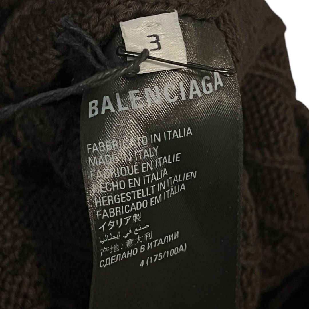 Balenciaga Balenciaga Destroyed Turtleneck Knit Sweater Size US L / EU 52-54 / 3 - 9 Thumbnail