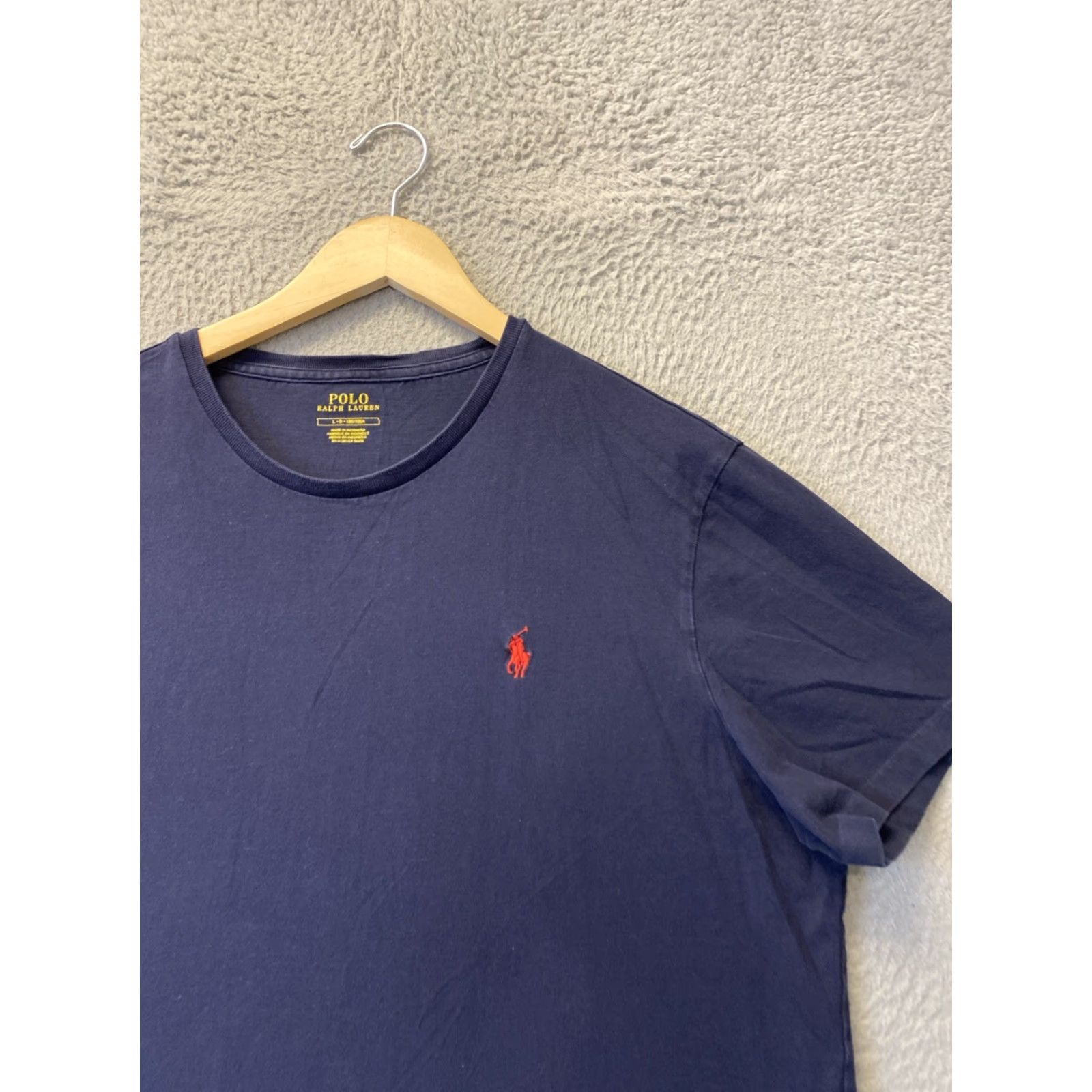 Polo Ralph Lauren Polo Ralph Lauren Men's T-Shirt Short Sleeve Crew Neck Cotton Logo Sports Outdoor Blue Large Size US L / EU 52-54 / 3 - 2 Thumbnail