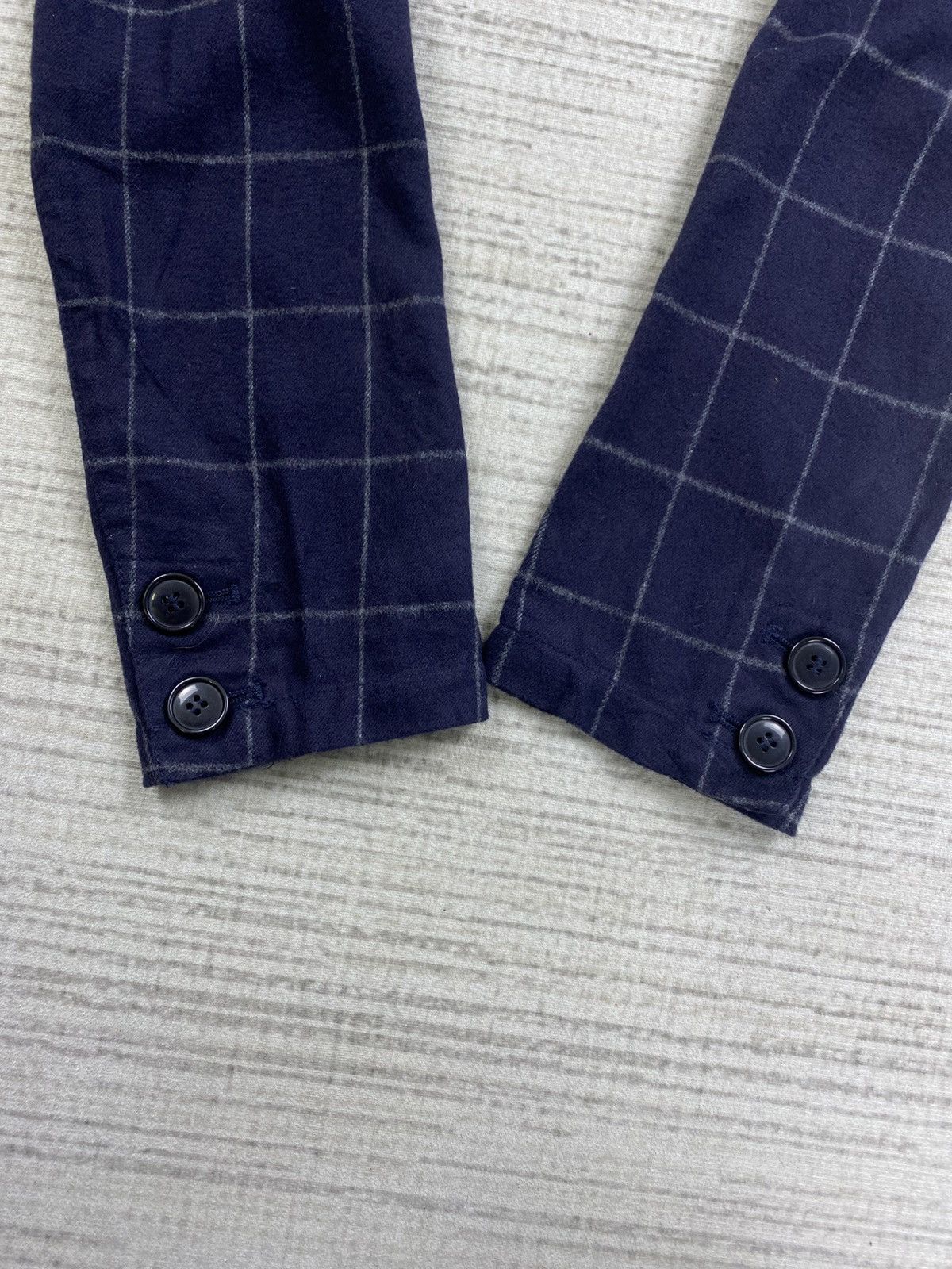 Issey Miyake × Ne-Net × Vintage Vintage Ne-Net By Issey Miyake Checked Blazer Jacket Size S / US 4 / IT 40 - 7 Thumbnail