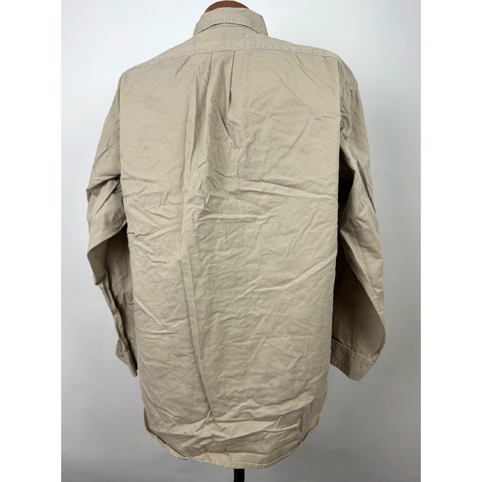 Ralph Lauren VINTAGE Ralph Lauren Shirt Men XL Oversized 90s Twill Beige Size US XL / EU 56 / 4 - 7 Thumbnail