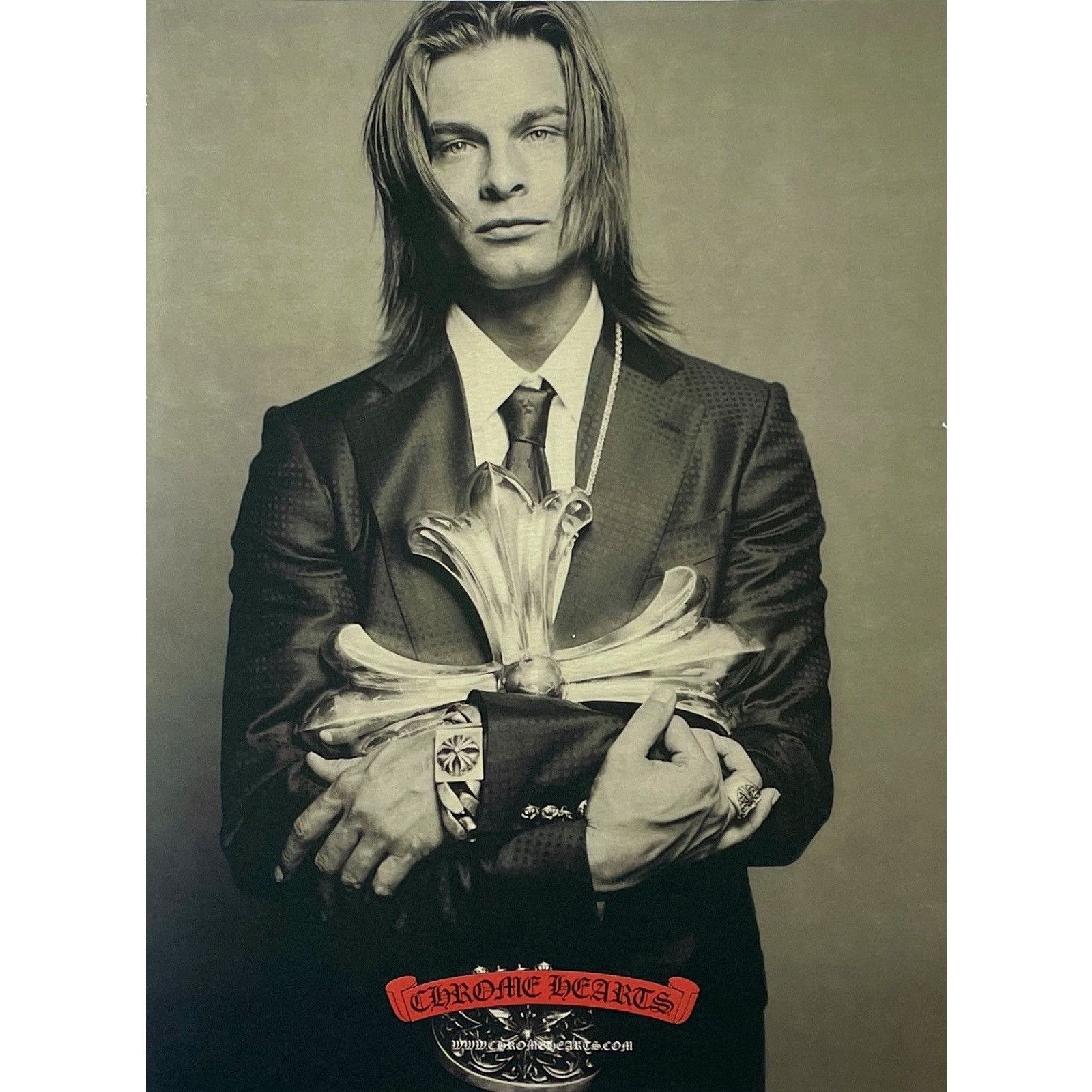 Chrome Hearts × Japanese Brand × Vintage Chrome Hearts vintage photo Poster framed 9x11 Size ONE SIZE - 2 Thumbnail