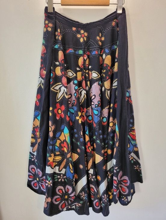 Other Nikky Y2k Maxi Floral Butterfly Whimsy Skirt Sequins - Xl Size 32" / US 10 / IT 46 - 4 Thumbnail