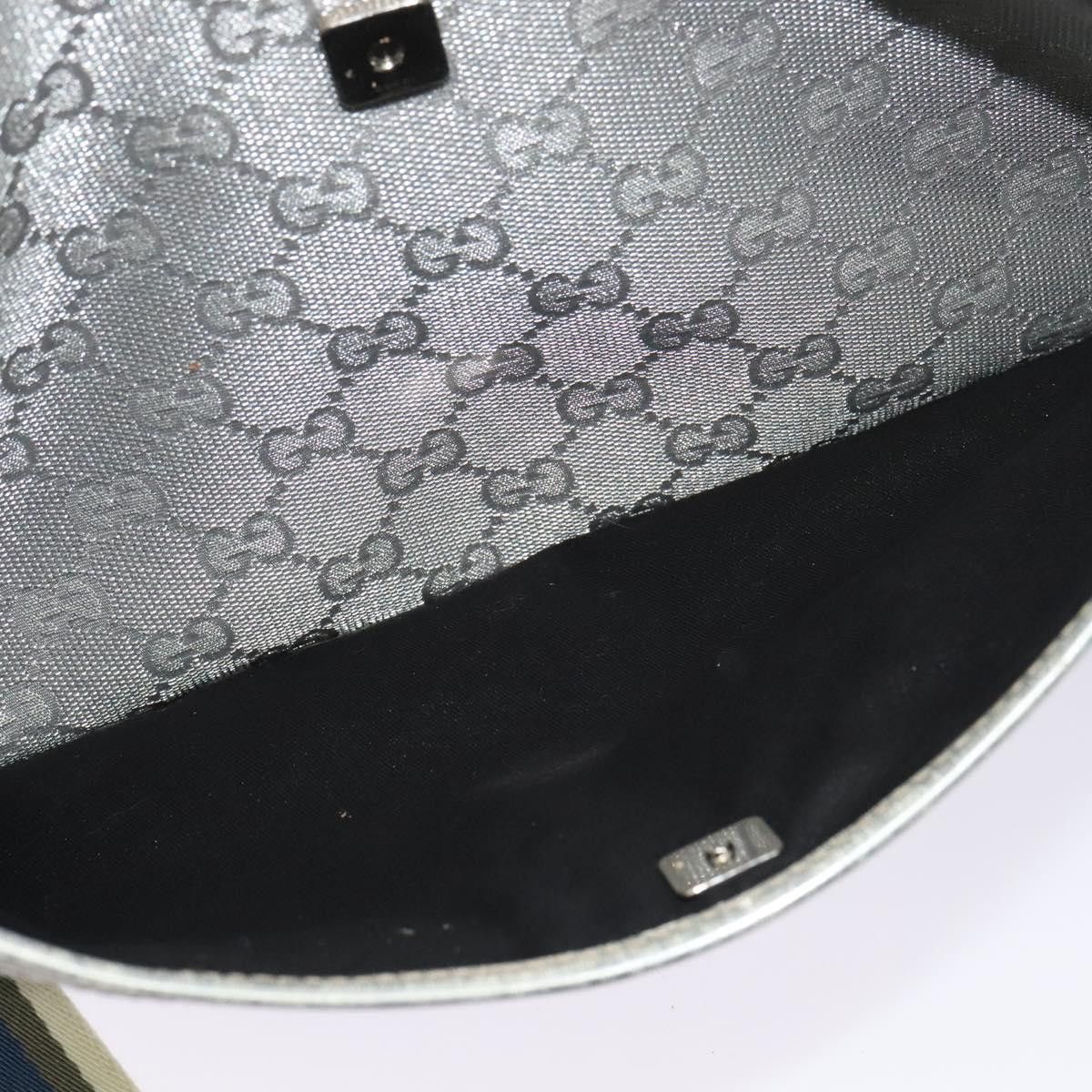 Gucci GUCCI GG Canvas Shoulder Bag Silver Size ONE SIZE - 20 Thumbnail