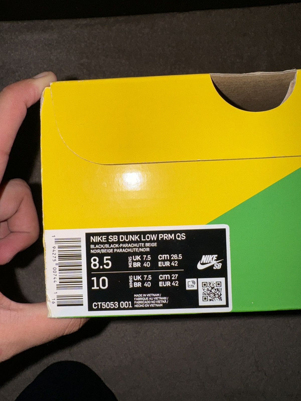Nike × Travis Scott Nike x Travis Scott SB DUNK LOW. US 8.5. UK 7.5 Size US 8.5 / EU 41-42 - 22 Thumbnail
