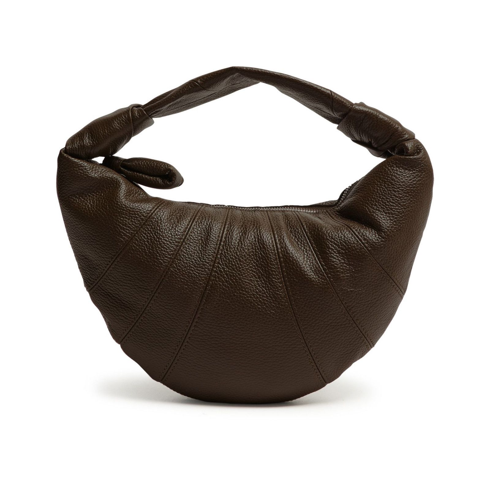 LEMAIRE Croissant Fortune Mini Dark olive Leather Top Handle