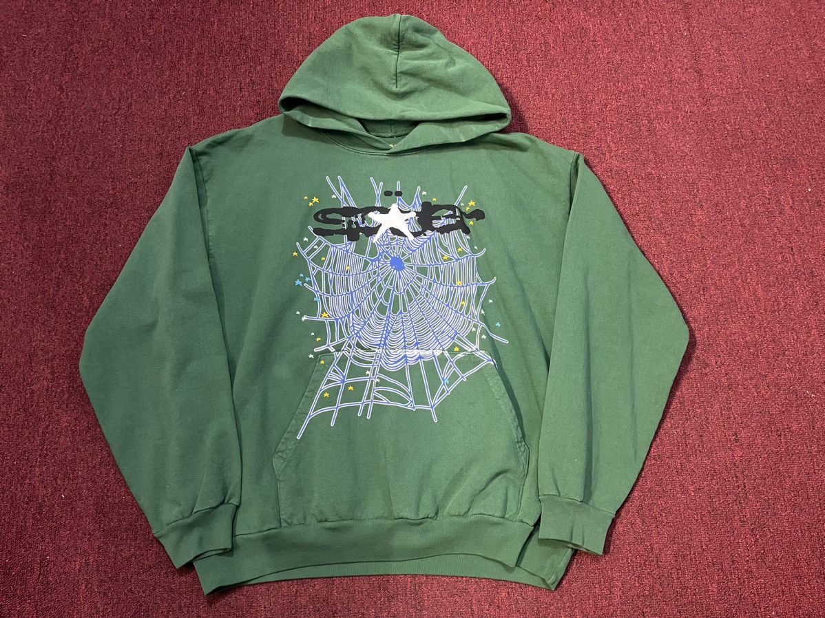 image of Spider Worldwide ‘Web’ Hoodie Hunter Green, Men's (Size 2XL)