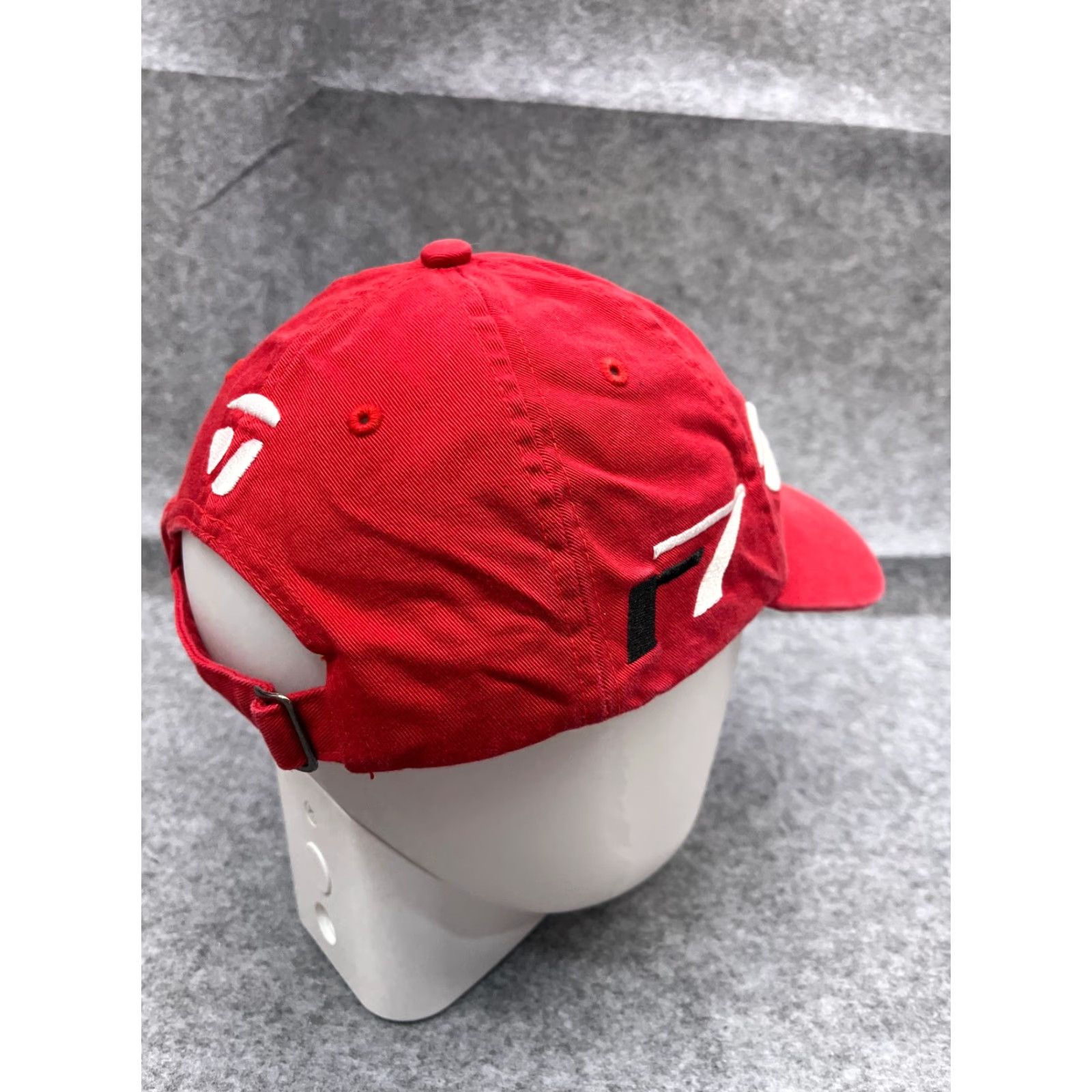 TaylorMade Taylormade Hat Cap Strap Back Adult One Size Red 100% Cotton r7 Golf Golfer Baseball Cap Mens Hat Cap Red Cotton Adjustable Size ONE SIZE - 7 Thumbnail