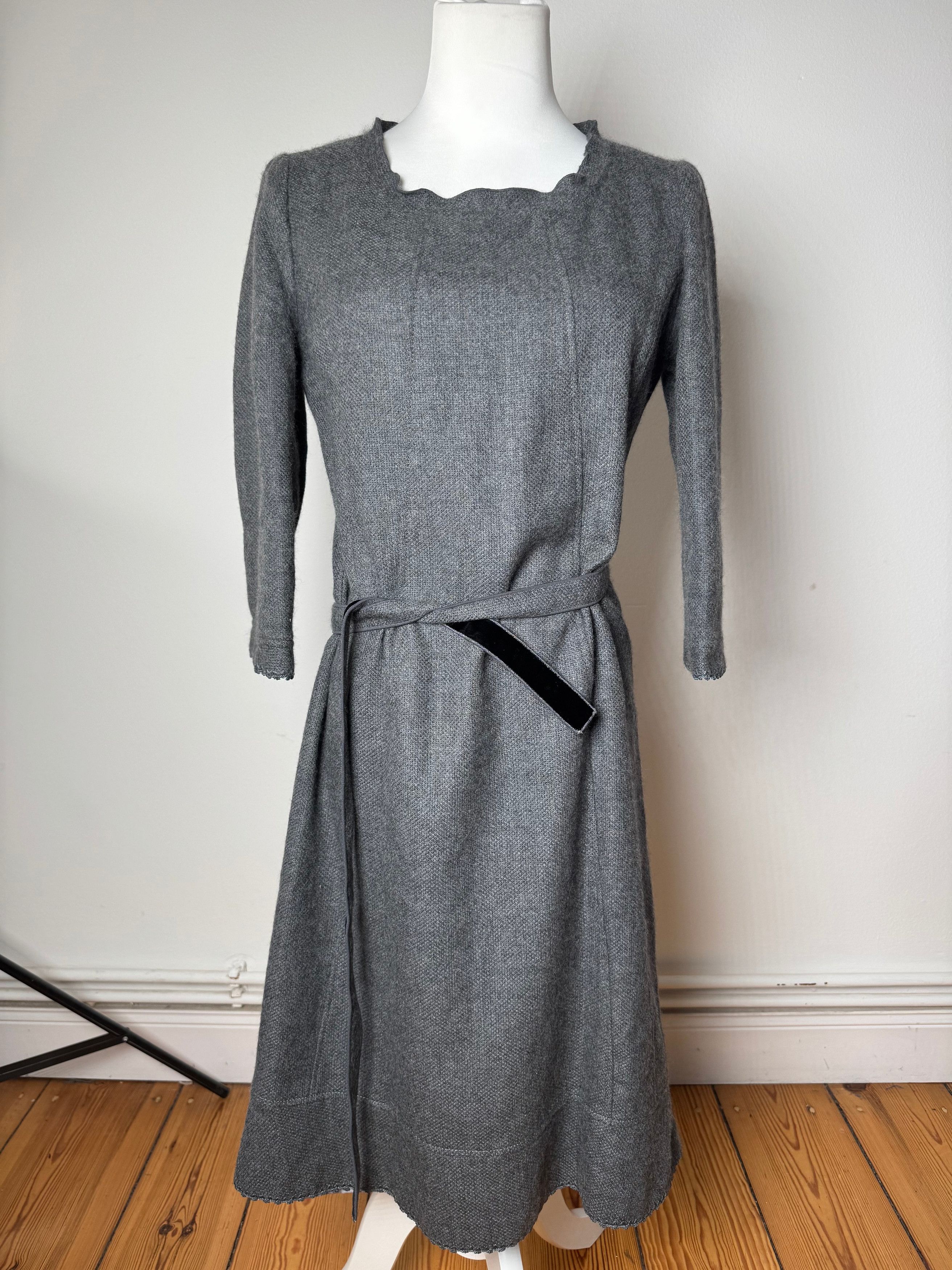 Courreges Vintage Wool Dress Grey 38/M Size L / US 10 / IT 46 - 1 Thumbnail