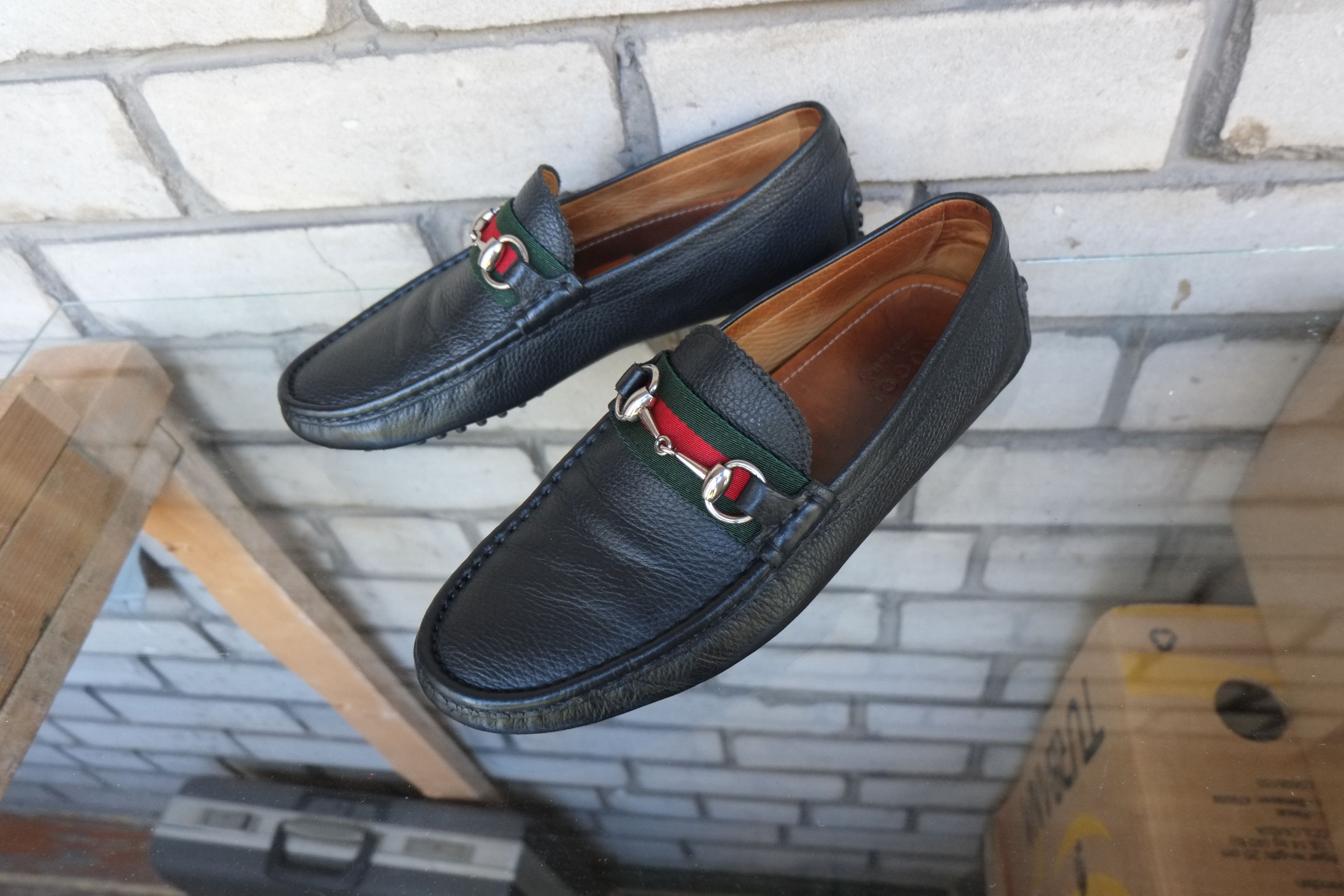 Gucci Gucci Damo Horsebit Loafers Black Moccasin Ferragamo Prada Size US 7.5 / EU 40-41 - 3 Thumbnail