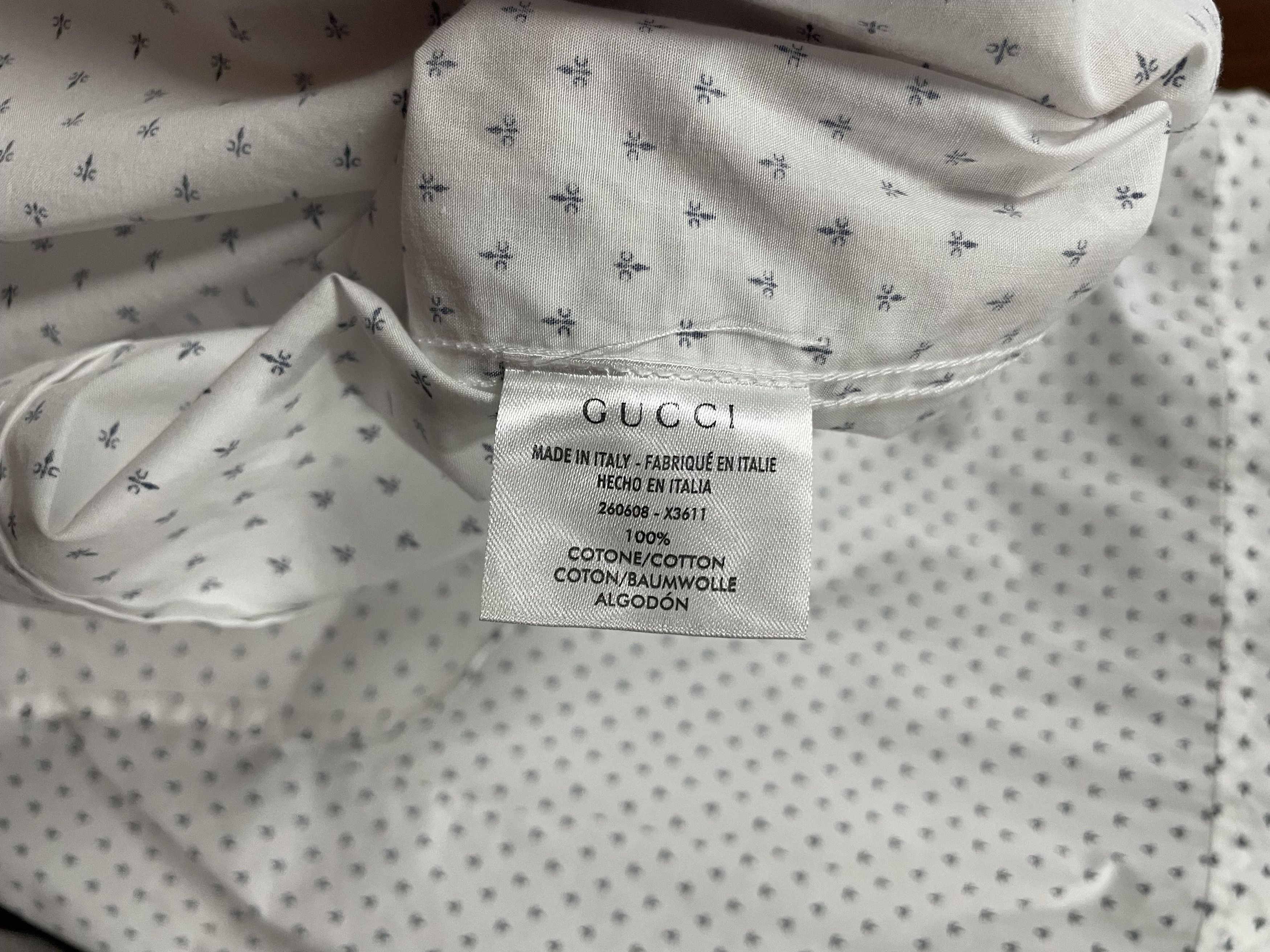 Gucci × Tom Ford Gucci - Fleur de Lis mono button up long sleeve Size US L / EU 52-54 / 3 - 9 Thumbnail