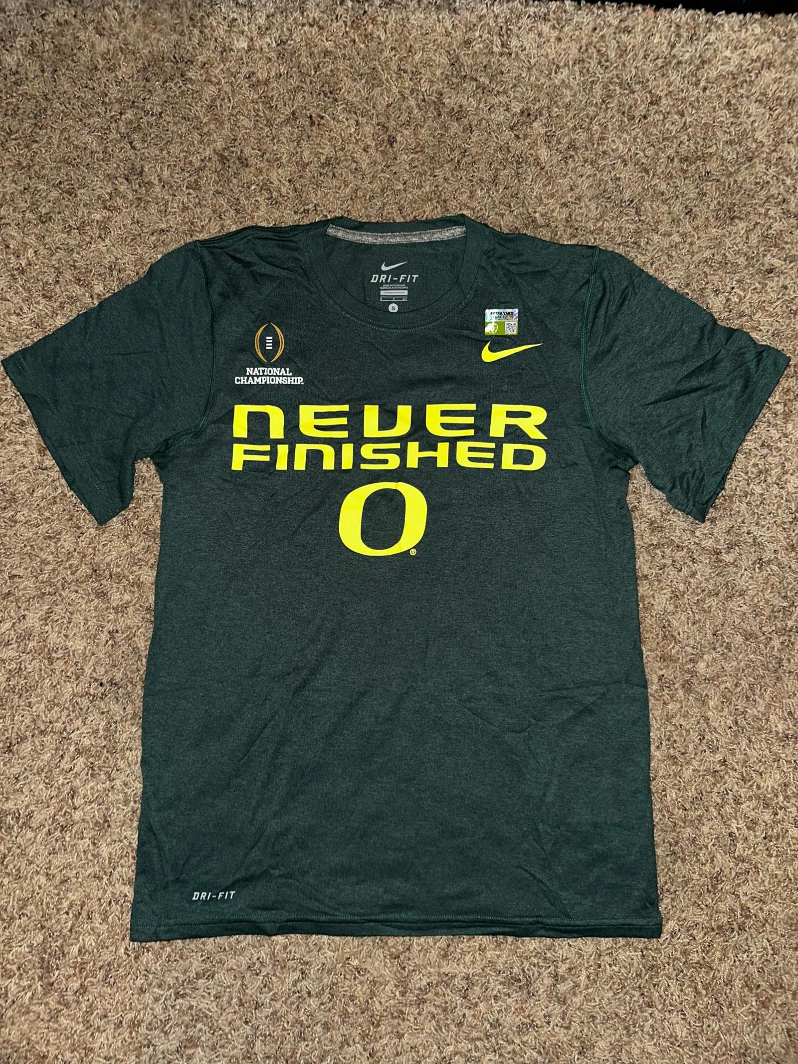 Nike Nike Dri-Fit UO Oregon Ducks Never Finished Green Shirt Size US S / EU 44-46 / 1 - 1 Thumbnail
