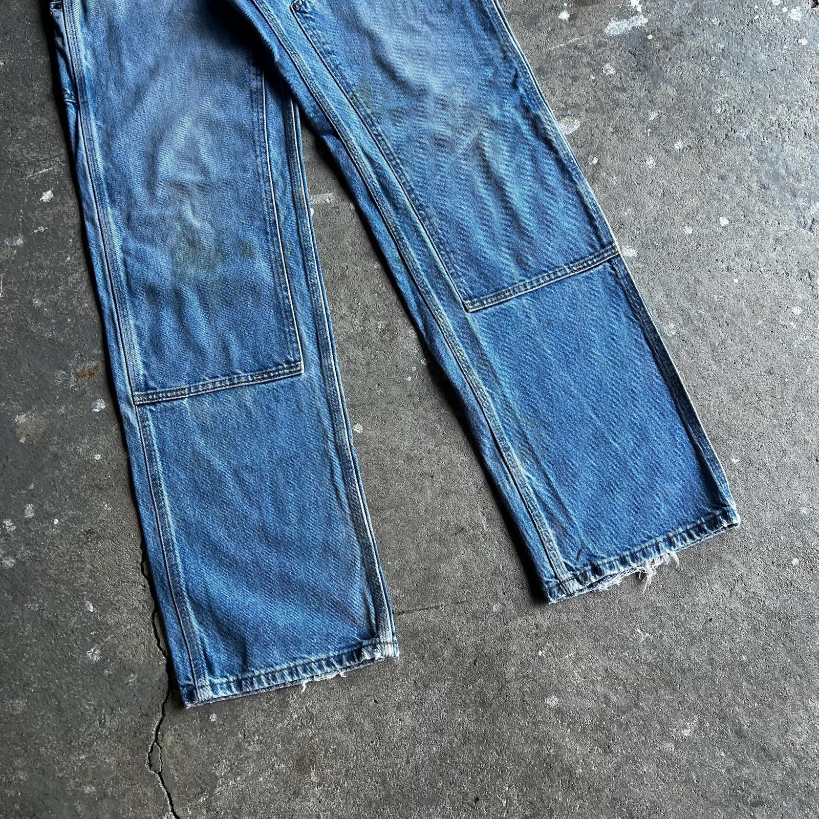 Carhartt × Vintage Carhartt denim blue jean double knee work carpenter pants Size US 30 / EU 46 - 3 Thumbnail
