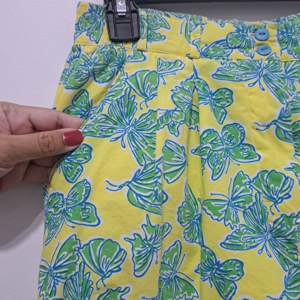 Lilly Pulitzer Vintage Lilly Pulitzer Butterfly Print Cotton High Waist Y2K Size 30" / US 8 / IT 44 - 13 Thumbnail