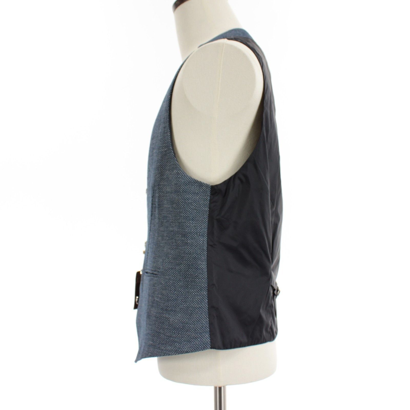 Other Italo Ferretti NWT Vest / Waist Coat Size 50 US 40R in Blue/ Size 40R - 6 Thumbnail