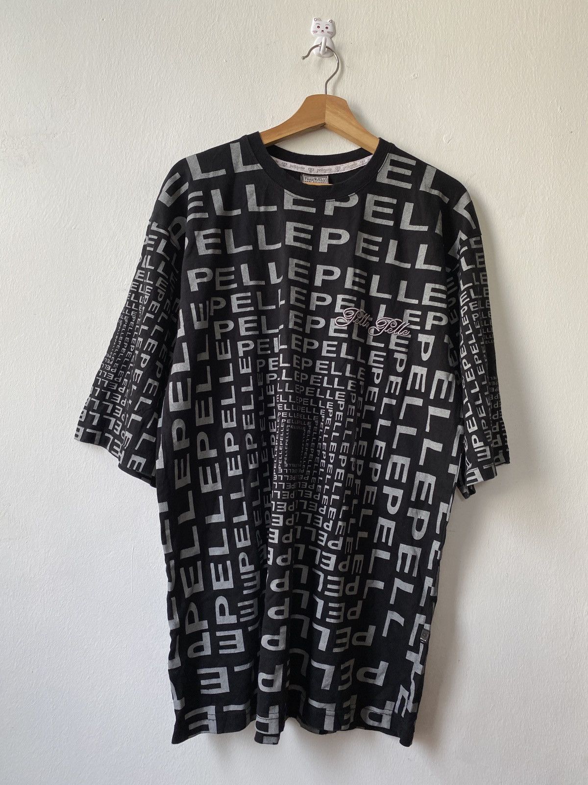 Marc Buchanan Vintage 90s Pelle Pelle Marc Buchanan Script Overprint Tee Size US L / EU 52-54 / 3 - 1 Thumbnail