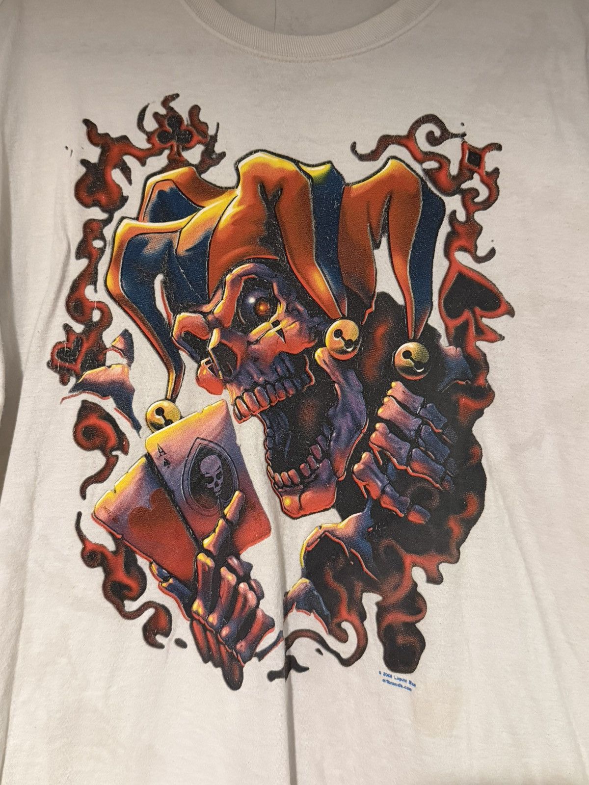 Vintage Vintage 2008 Liquid Blue clown skull Y2K jester tee Size US L / EU 52-54 / 3 - 1 Thumbnail