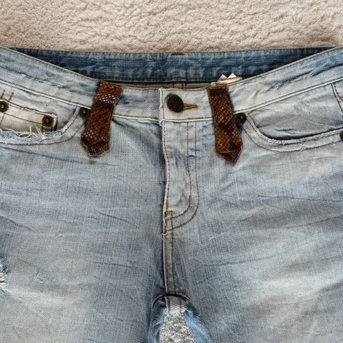 Japanese Brand Japanese Python Flares Size US 30 / EU 46 - 3 Thumbnail