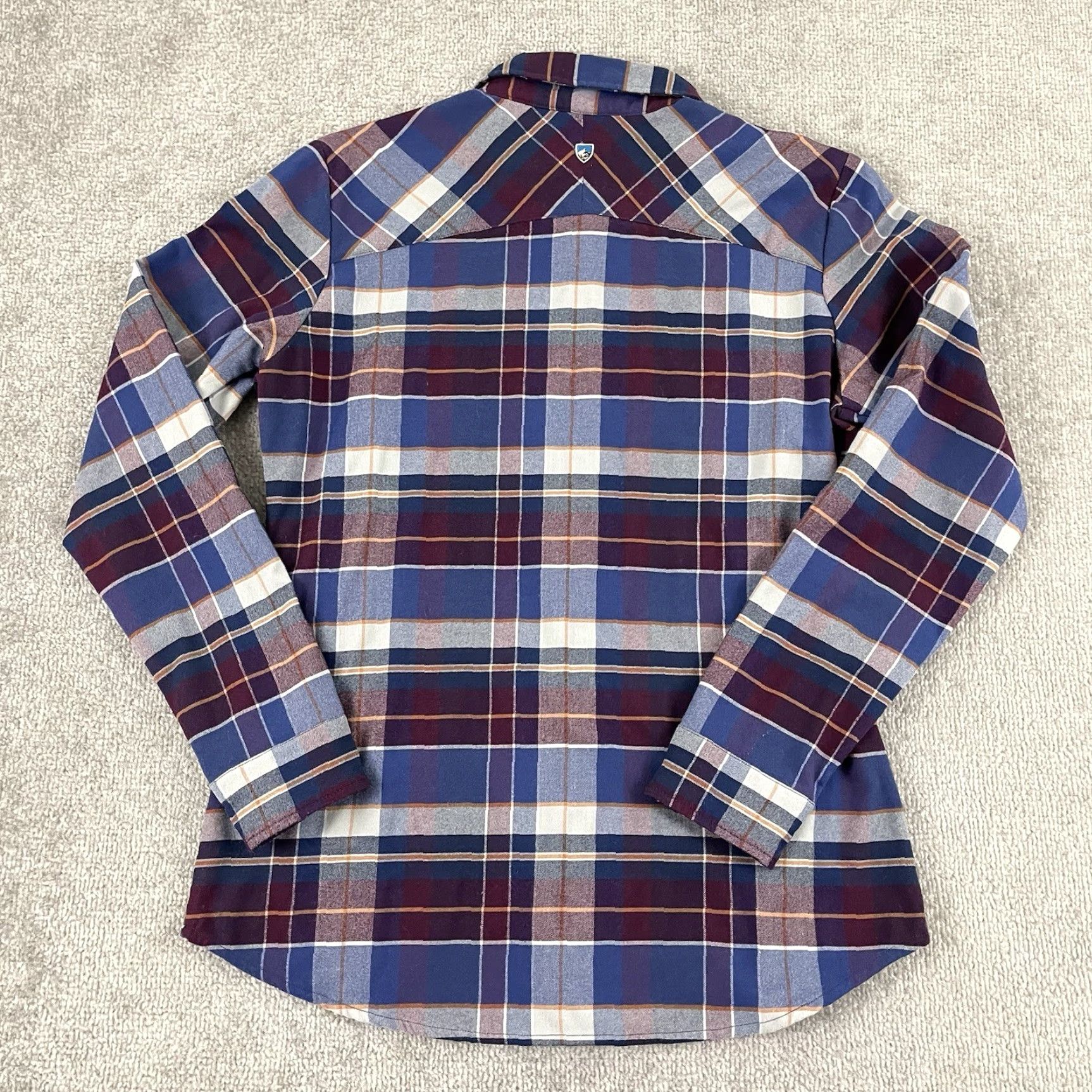 Vintage KUHL Shirt Womens Small Multi Plaid Greta Flannel Hiking Button Up Long Sleeve Size S / US 4 / IT 40 - 7 Thumbnail