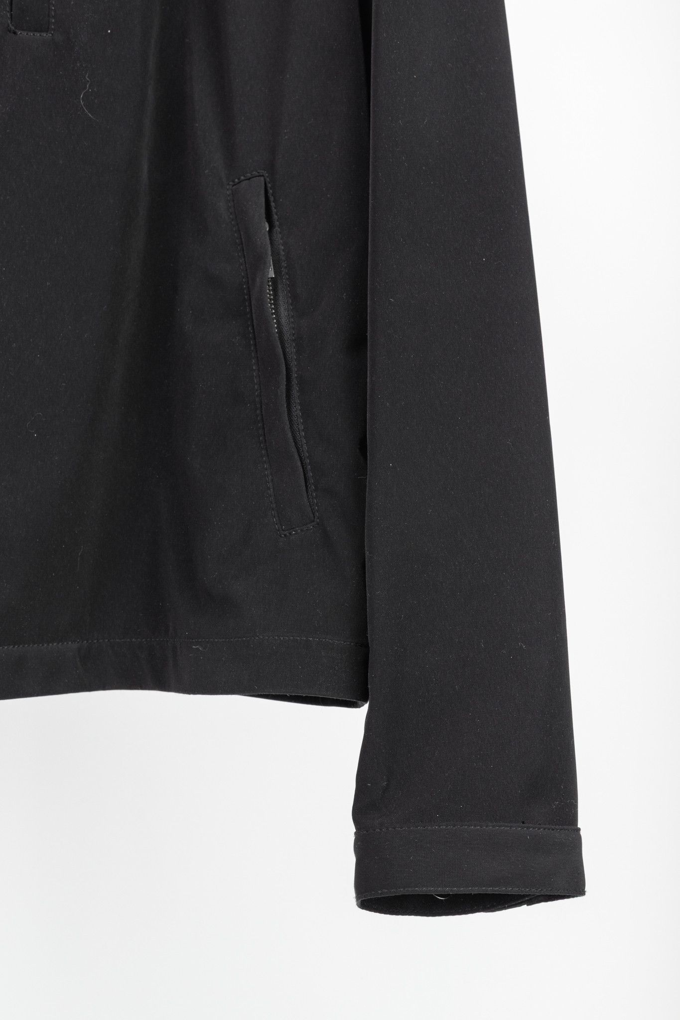 Armani Collezioni Armani Collezioni Black Water-Repellent Hidden-Hood Jacket Size US XL / EU 56 / 4 - 6 Thumbnail