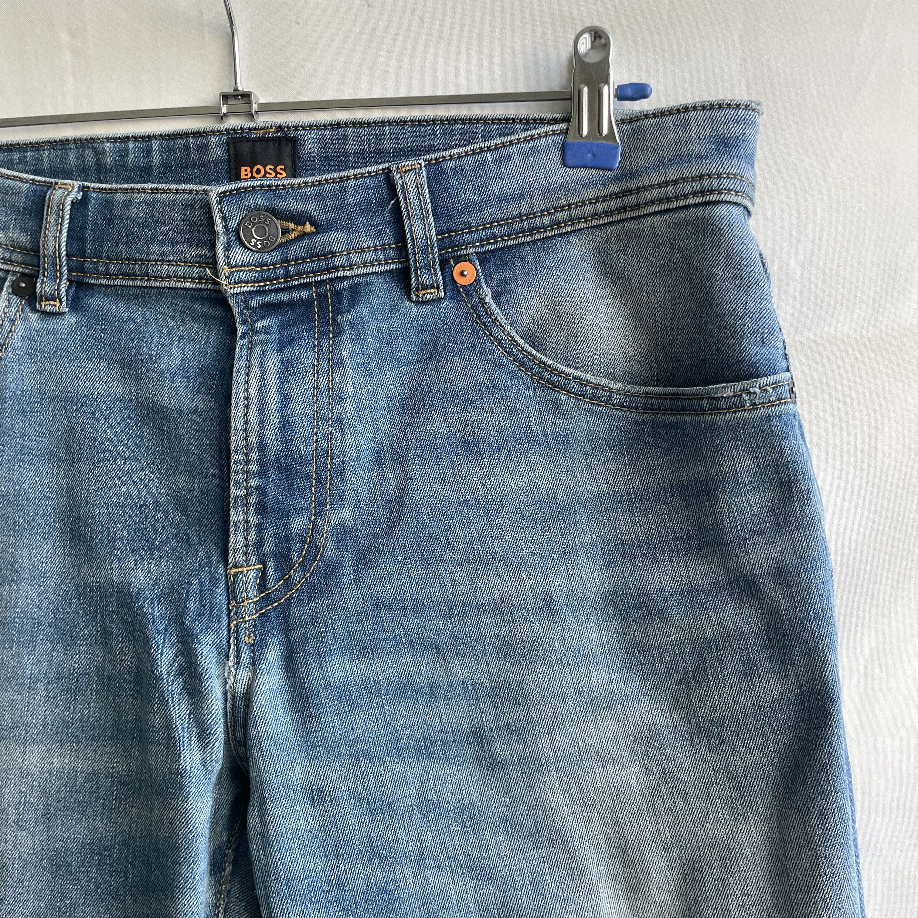 Hugo Boss Hugo Boss Orange Maine Distressed Repaired Stretch Denim Size US 32 / EU 48 - 6 Thumbnail