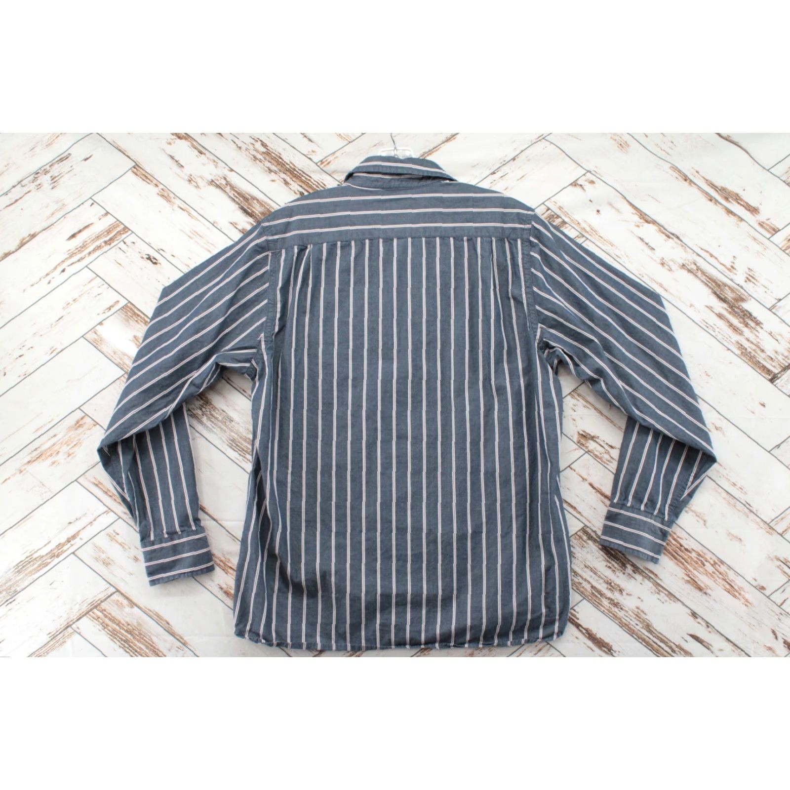 Vintage Duck Head Shirt Men’s XL Blue Striped Button-Up Long Sleeve Dress Casual Friday Size US XL / EU 56 / 4 - 3 Thumbnail