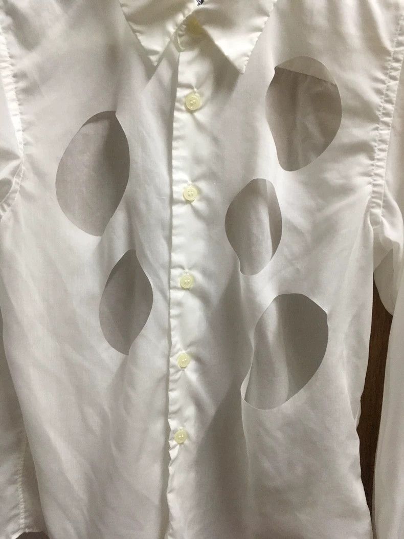 Comme des Garcons comme des garcons White ripped shirt 2503-Nextarrow Size XXS / US 00 / IT 34 - 4 Thumbnail