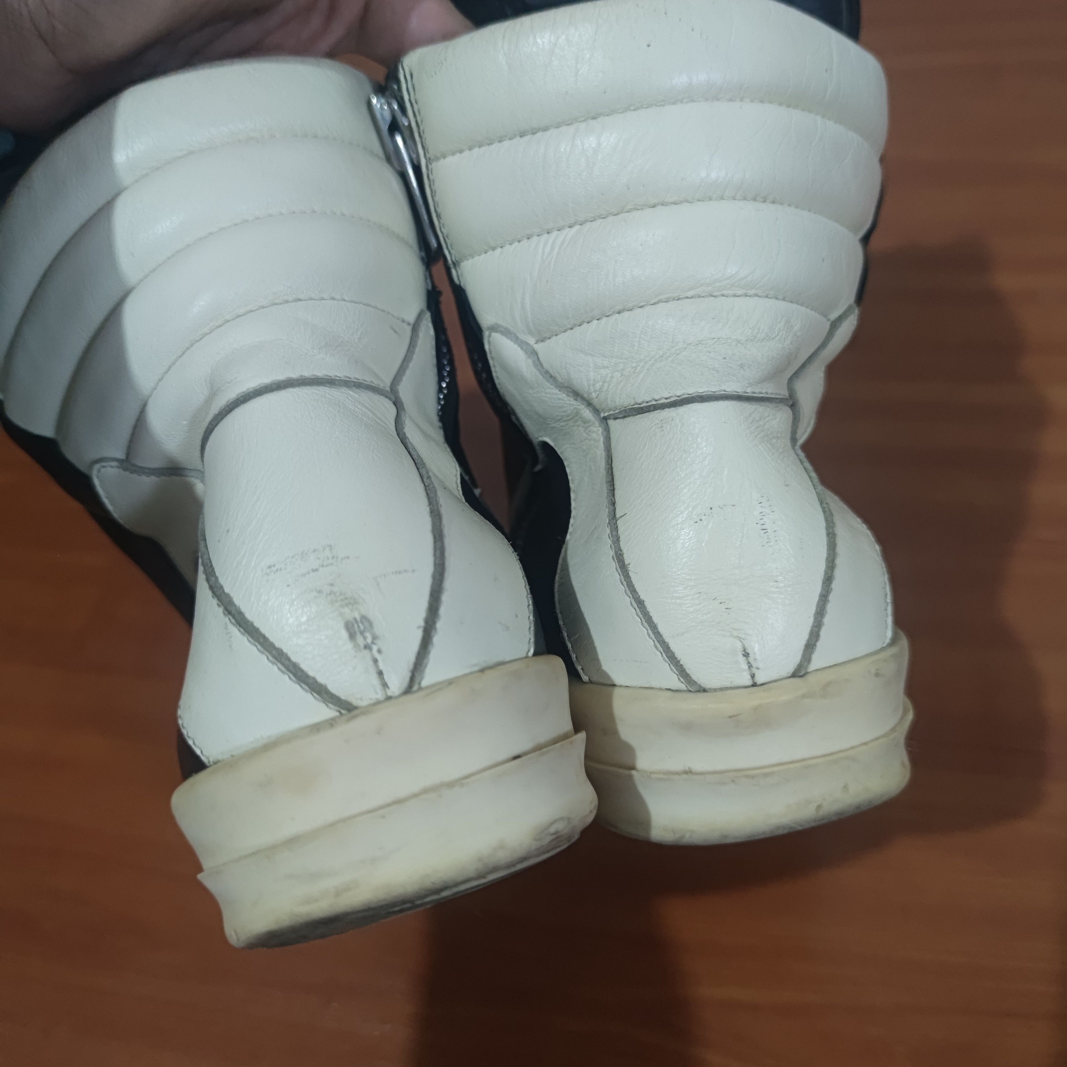 Rick Owens Rick Owens Mainline SS16 Geobasket Black/Milk Size US 8 / EU 41 - 3 Thumbnail