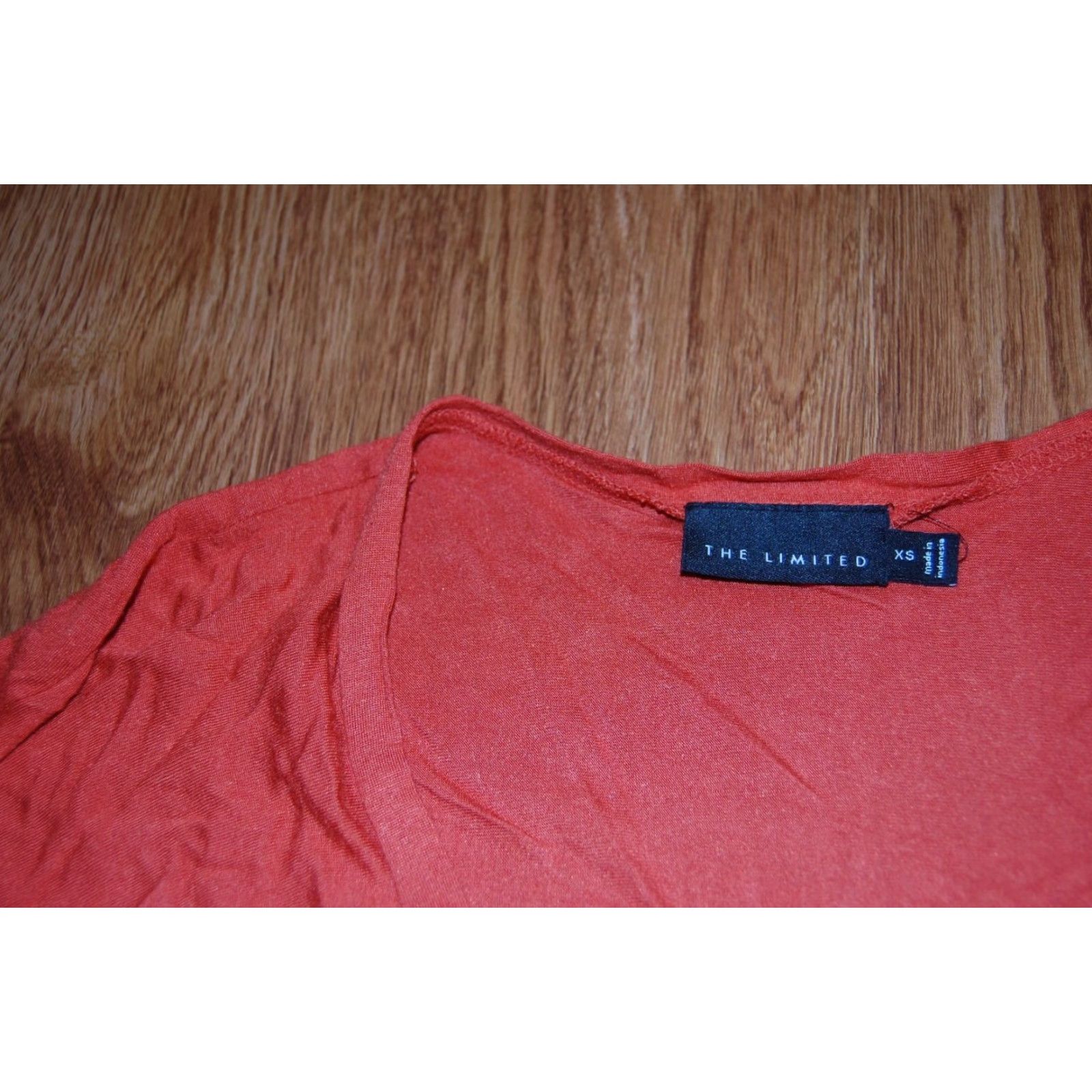 Vintage VINTAGE The Limited Blouse Burnt Orange V-Neck 3/4 Sleeve XS Super Soft Womens Size XS / US 0-2 / IT 36-38 - 3 Thumbnail