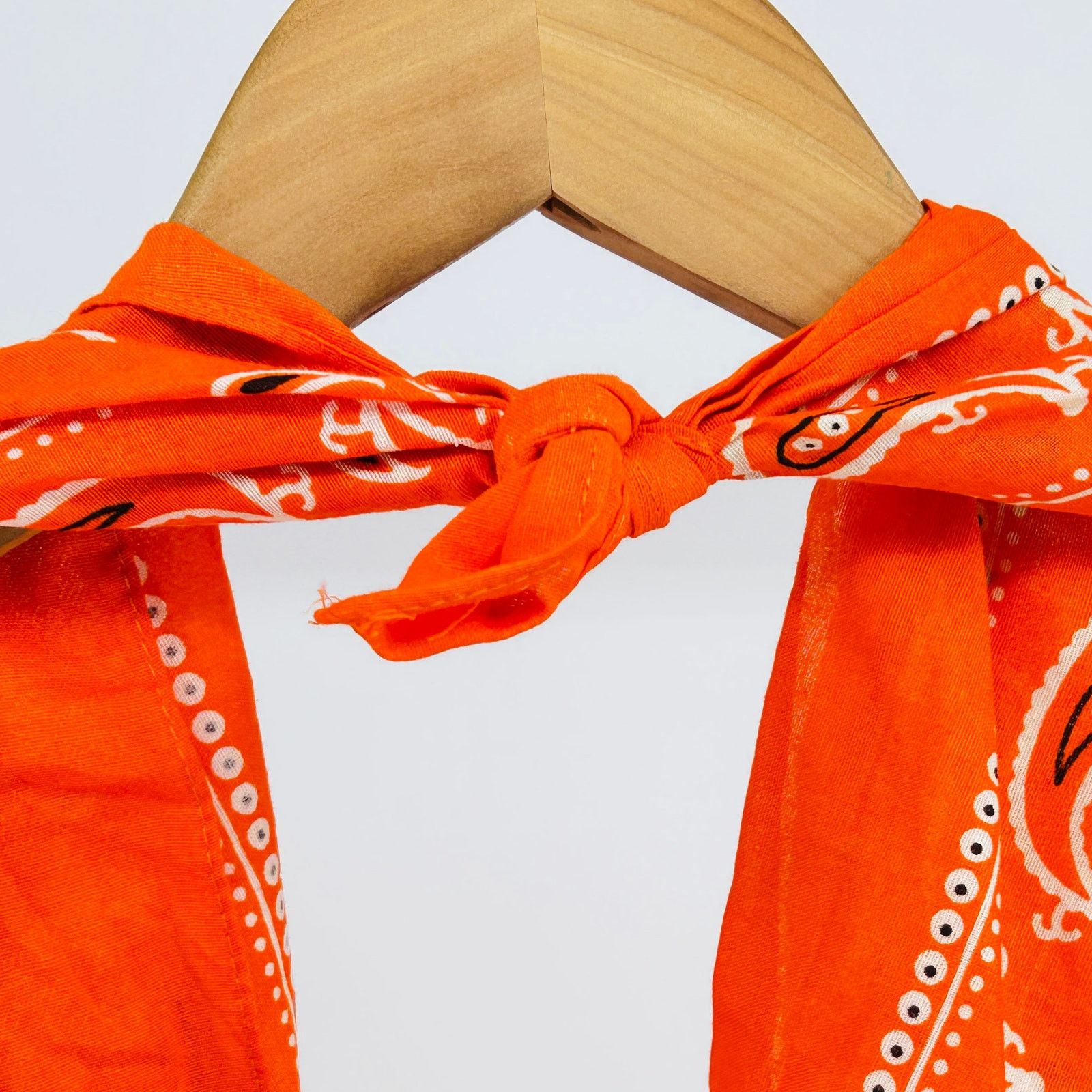Other Upcycled Funky Orange Yellow Paisley Bandana Large Tote Bag Size ONE SIZE - 3 Thumbnail