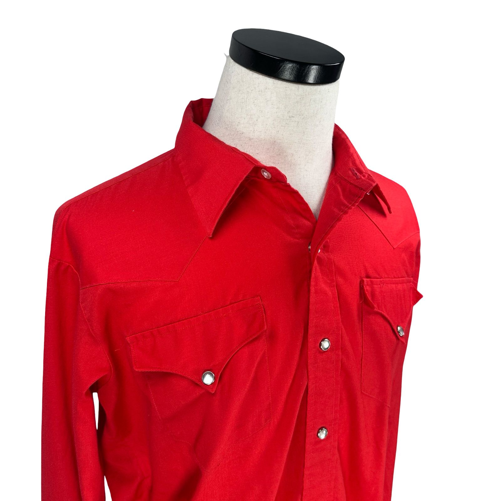 Other Vintage H Bar C Western Shirt Men’s 17 34 Red Pearl Snap USA Size US M / EU 48-50 / 2 - 2 Thumbnail