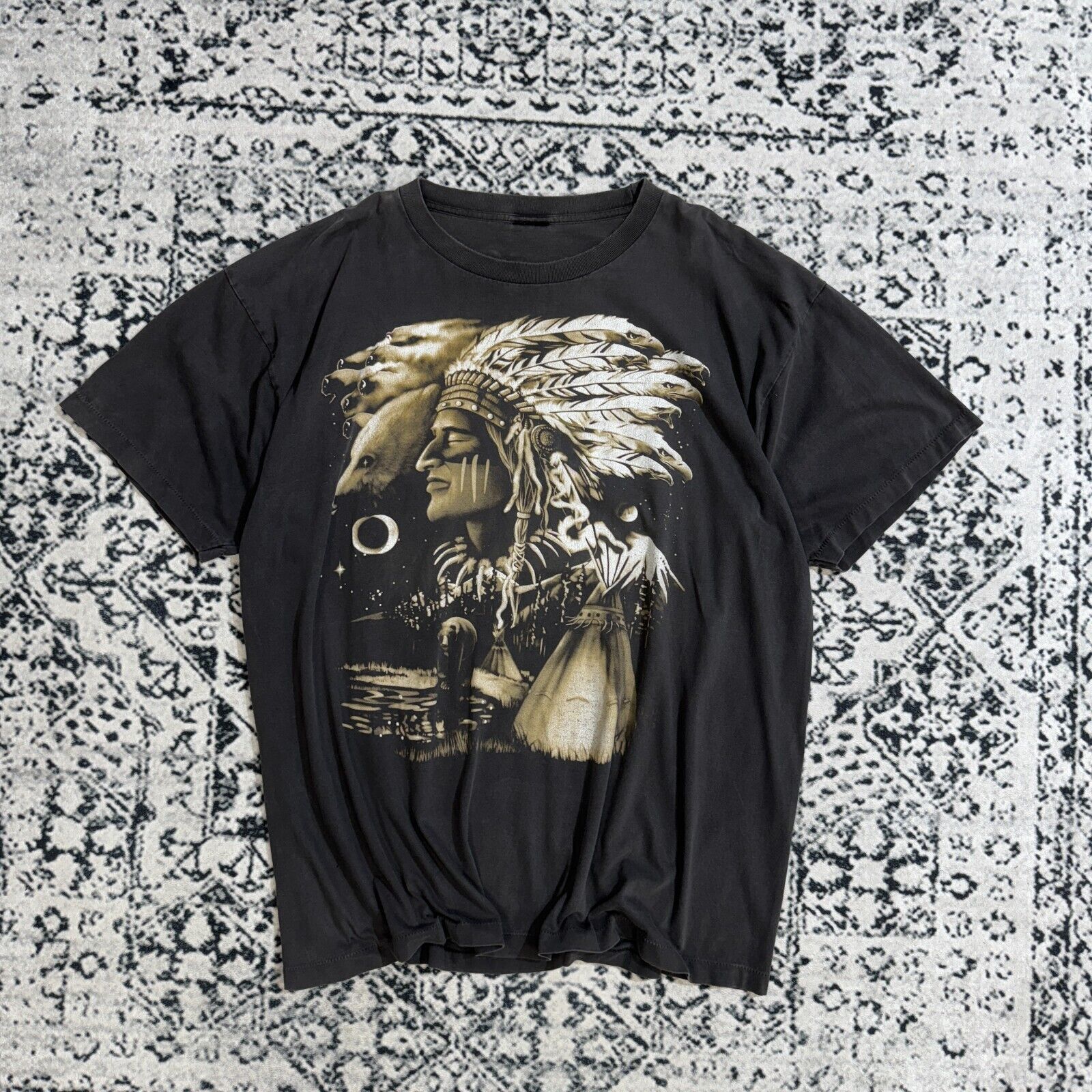 Vintage Vintage Unisex Gray Cotton T-Shirt Size XL Y2k 90s Archive Size US XL / EU 56 / 4 - 4 Thumbnail