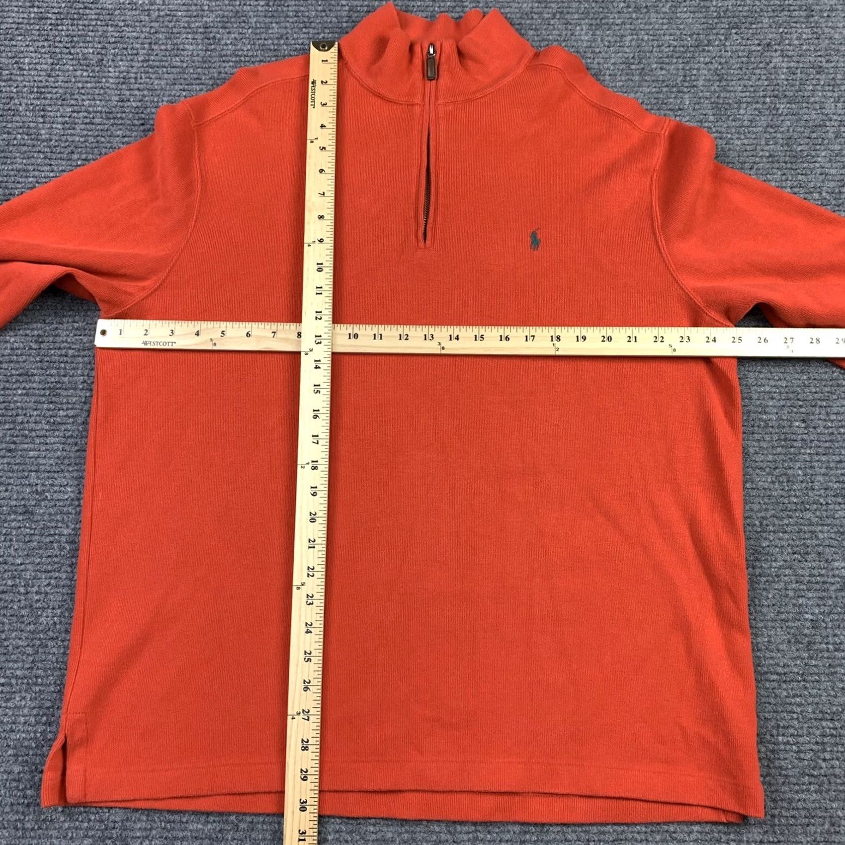 Polo Ralph Lauren Vintage Polo Ralph Lauren 1/4 Zip Sweater Men XL Embroidered Green Pony Made USA Size US XL / EU 56 / 4 - 4 Thumbnail